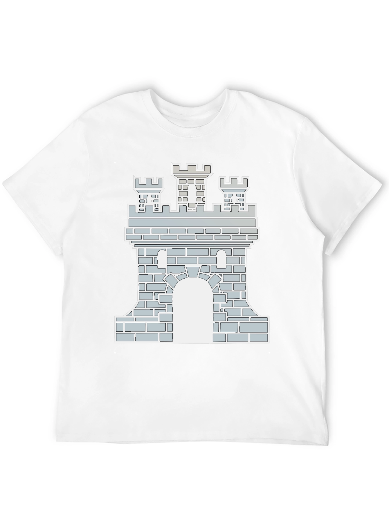 Black Castle Graphic Tee - Black Cotton Blend T-Shirt view 12