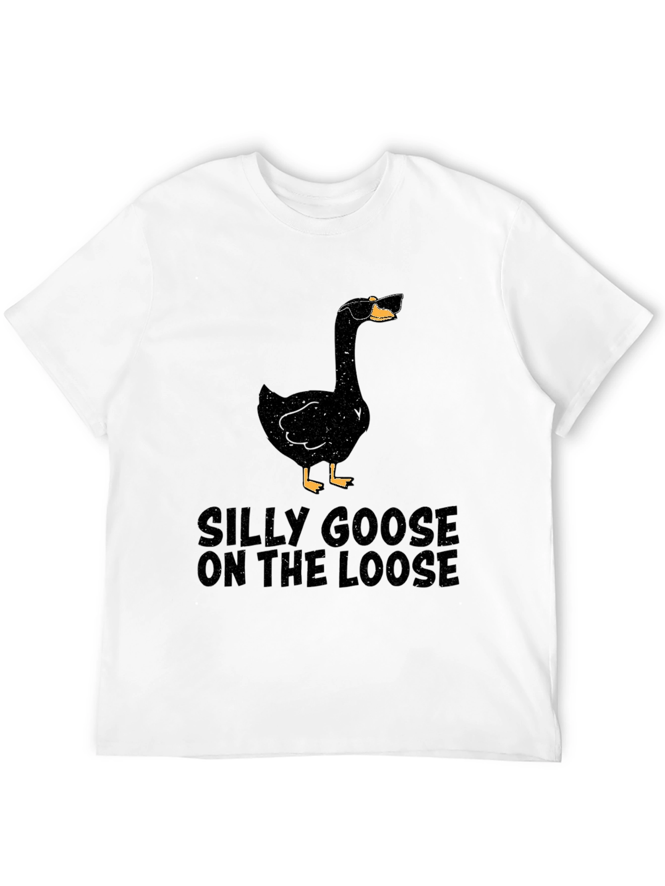 Black Silly Goose On The Loose Graphic T-Shirt view 12
