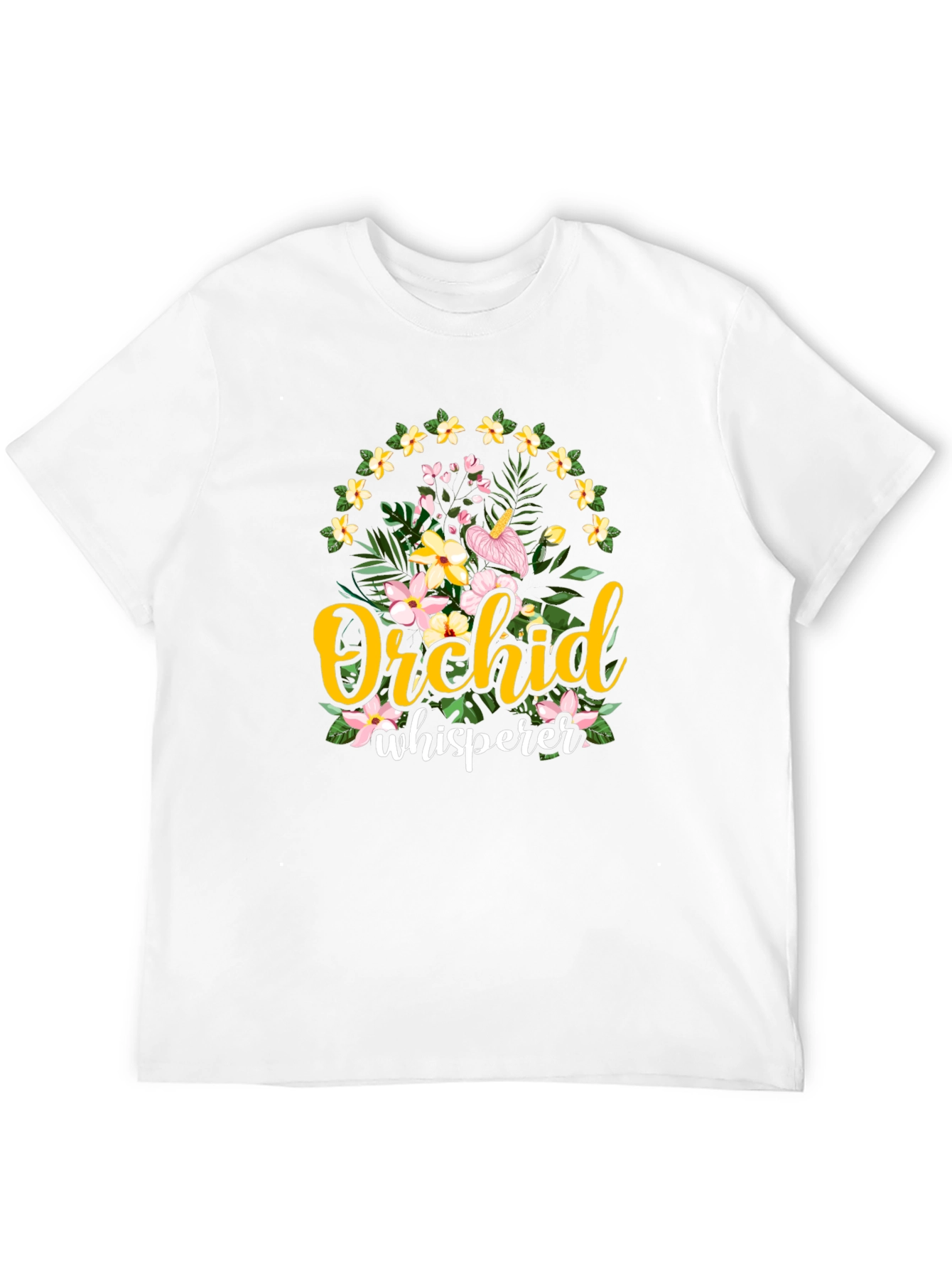 Black Orchid Whisperer Graphic T-Shirt - Floral Design view 12