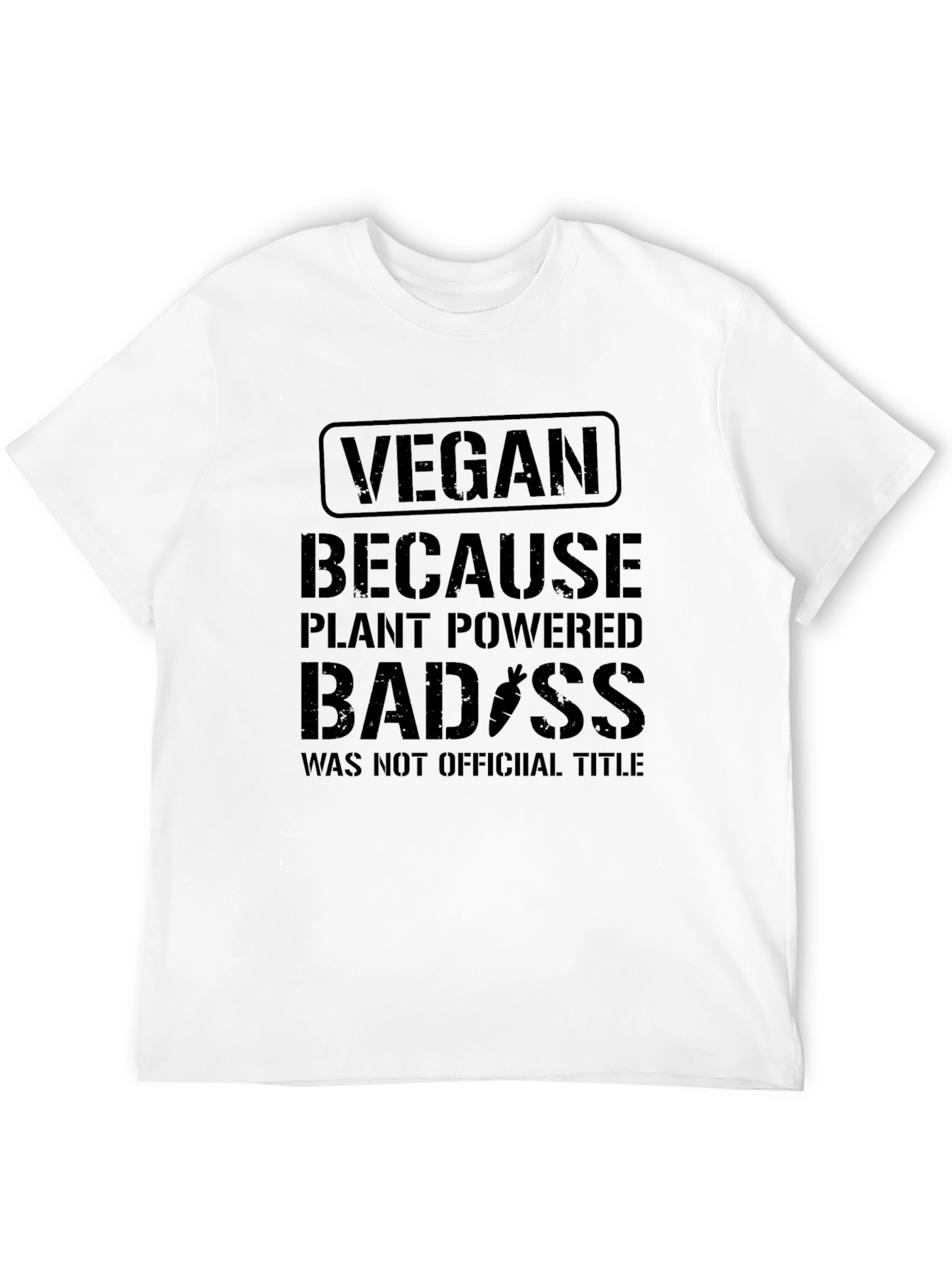 Black Vegan Badass T-Shirt - Plant Powered view 12