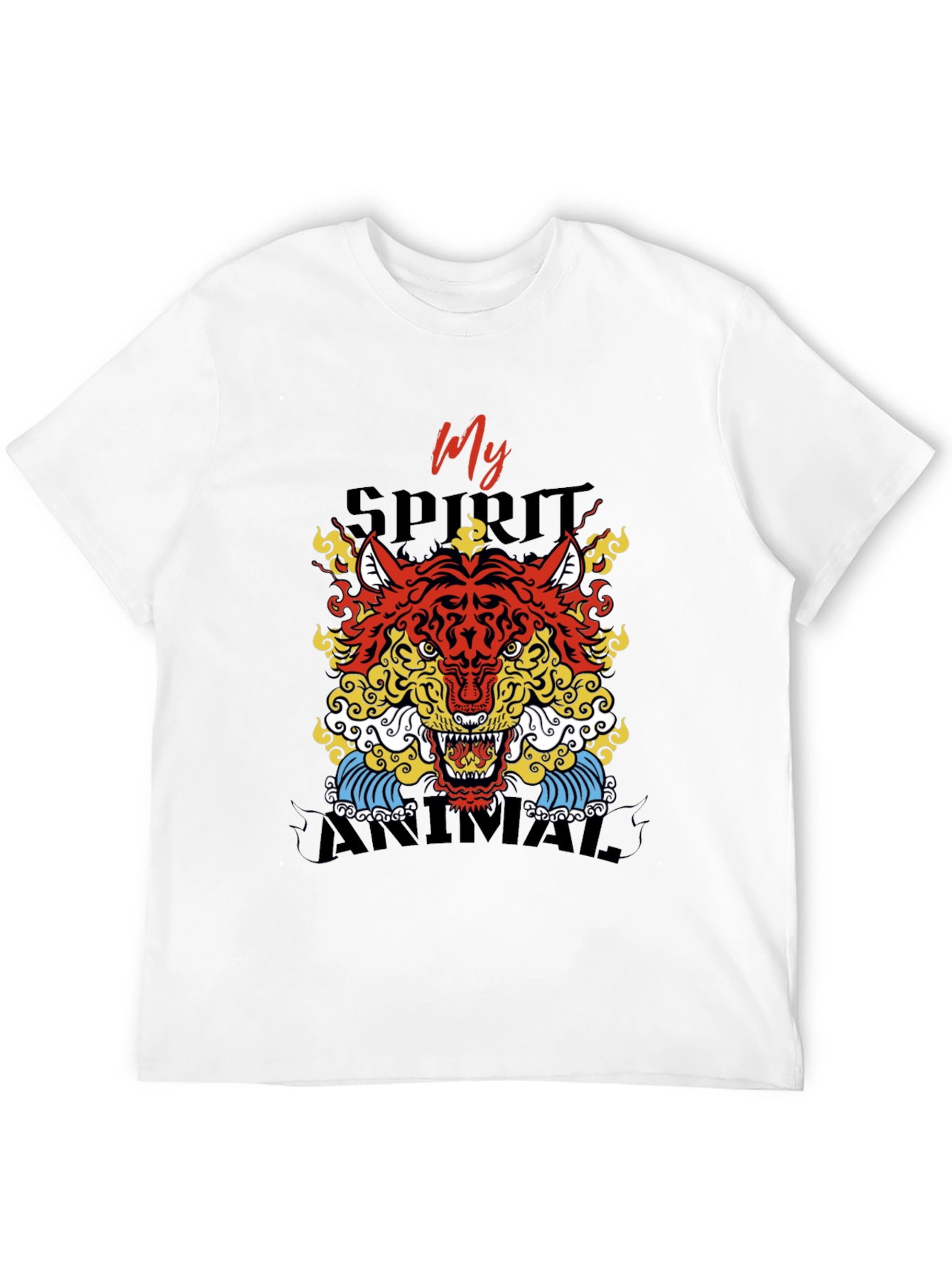 Black My Spirit Animal Graphic T-Shirt view 12