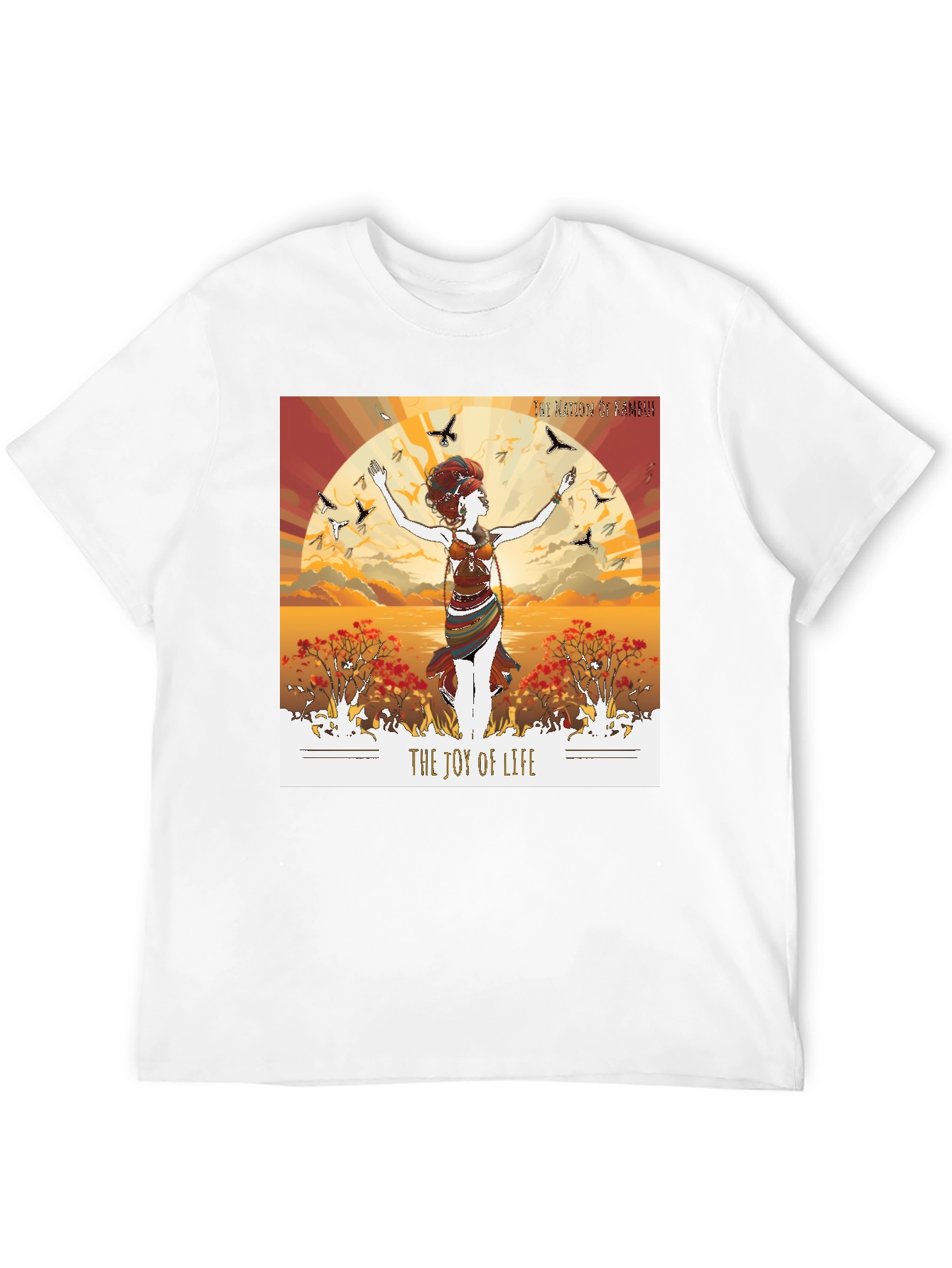 Black The Joy Of Life Graphic T-Shirt view 12