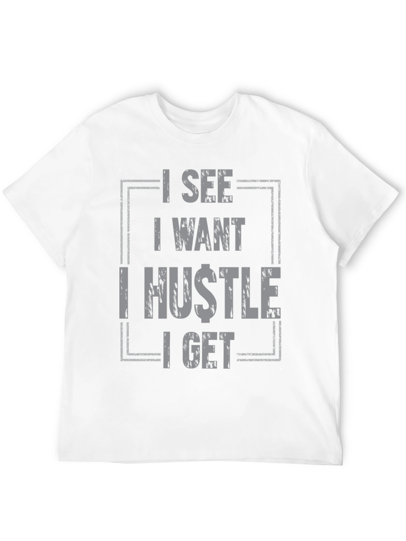 Black I See I Want I Hustle I Get Graphic Tee - Black view 12