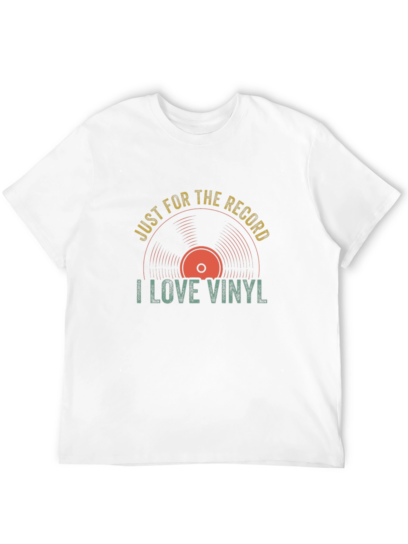 Black Just For The Record I Love Vinyl T-Shirt view 12