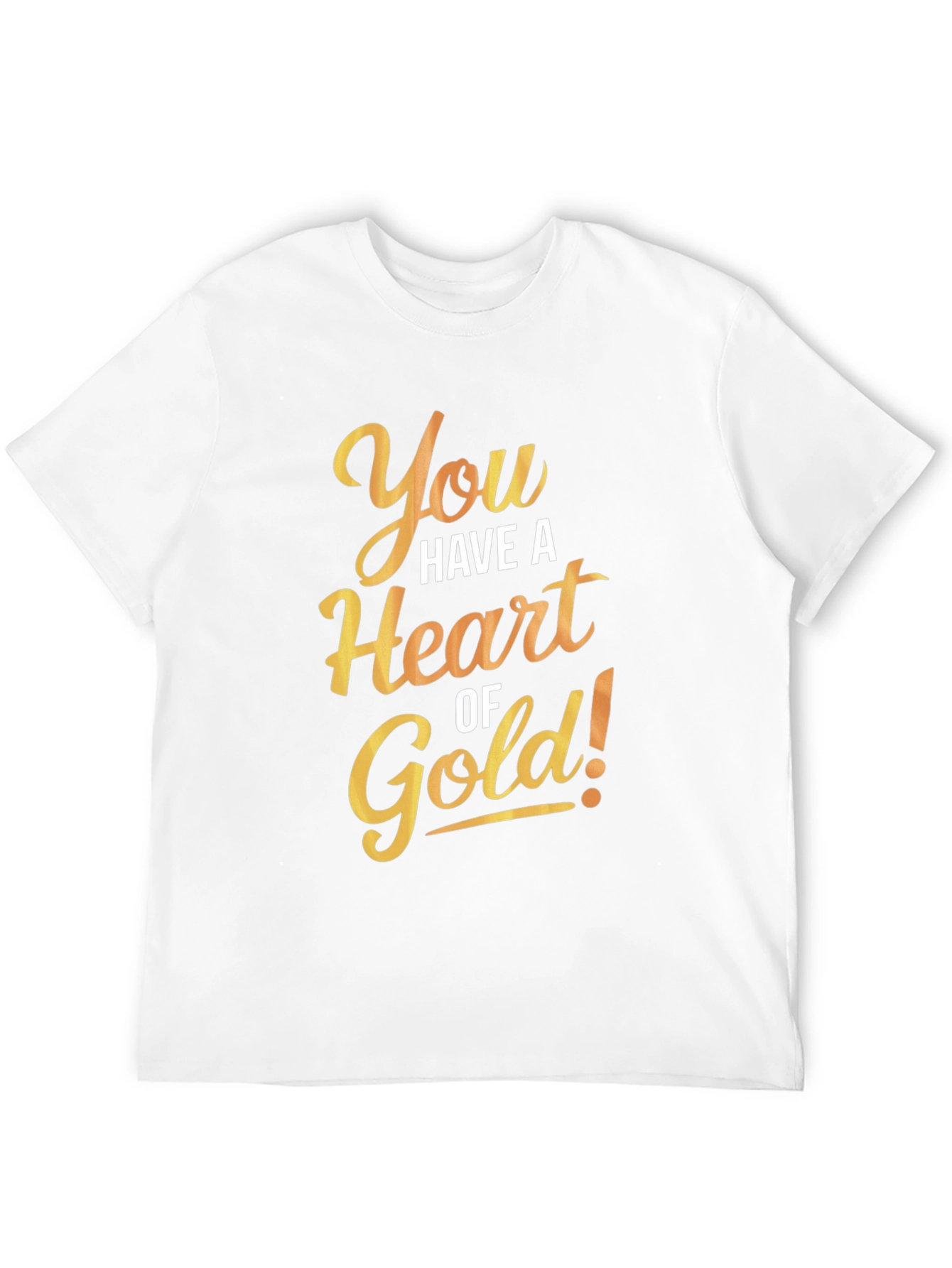 Black Heart of Gold Graphic Tee - Black Cotton Casual T-Shirt view 12