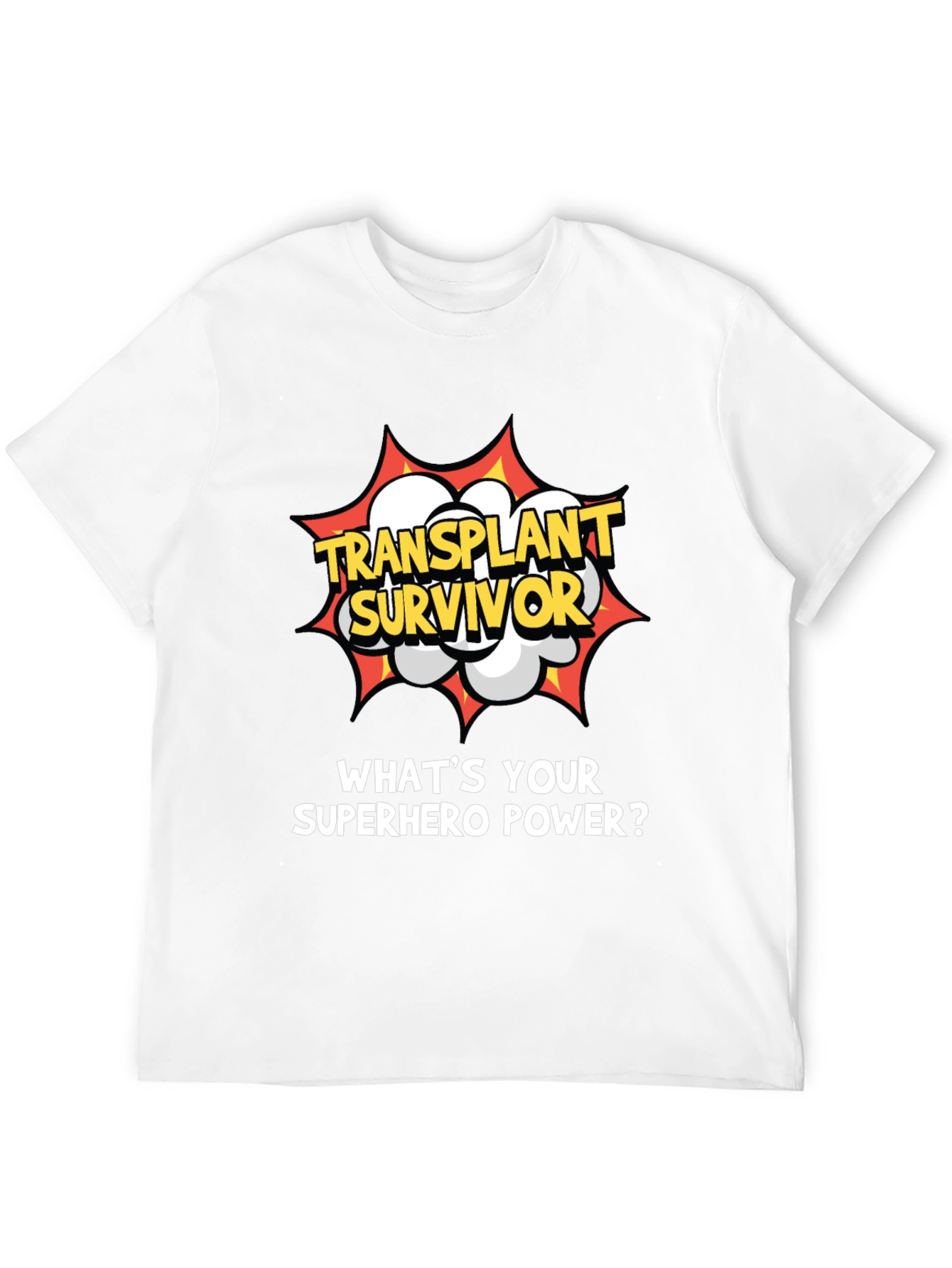 Black Transplant Survivor Superhero Tee view 12