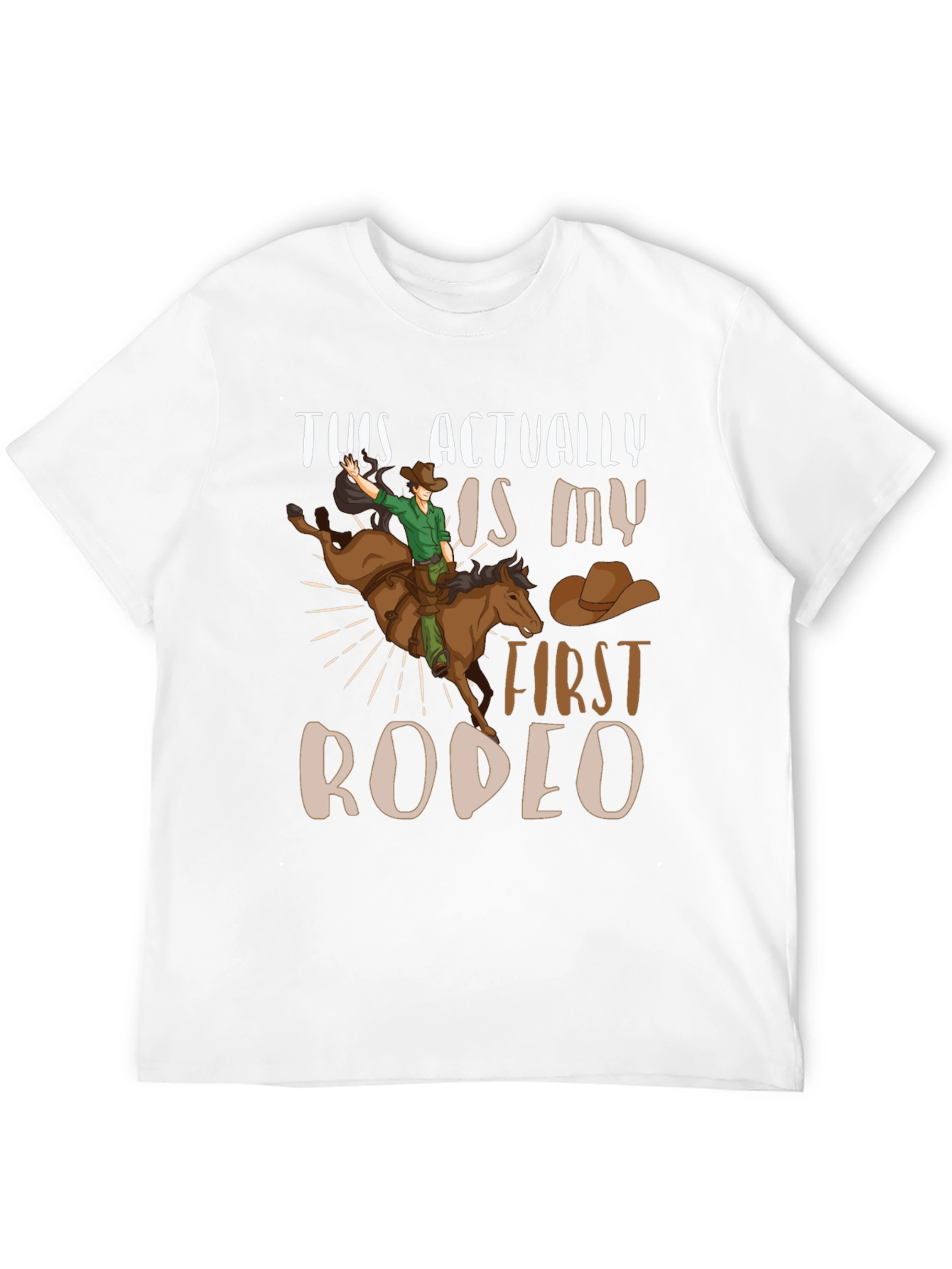 First Rodeo Graphic Tee - Cowboy T-Shirt - 12