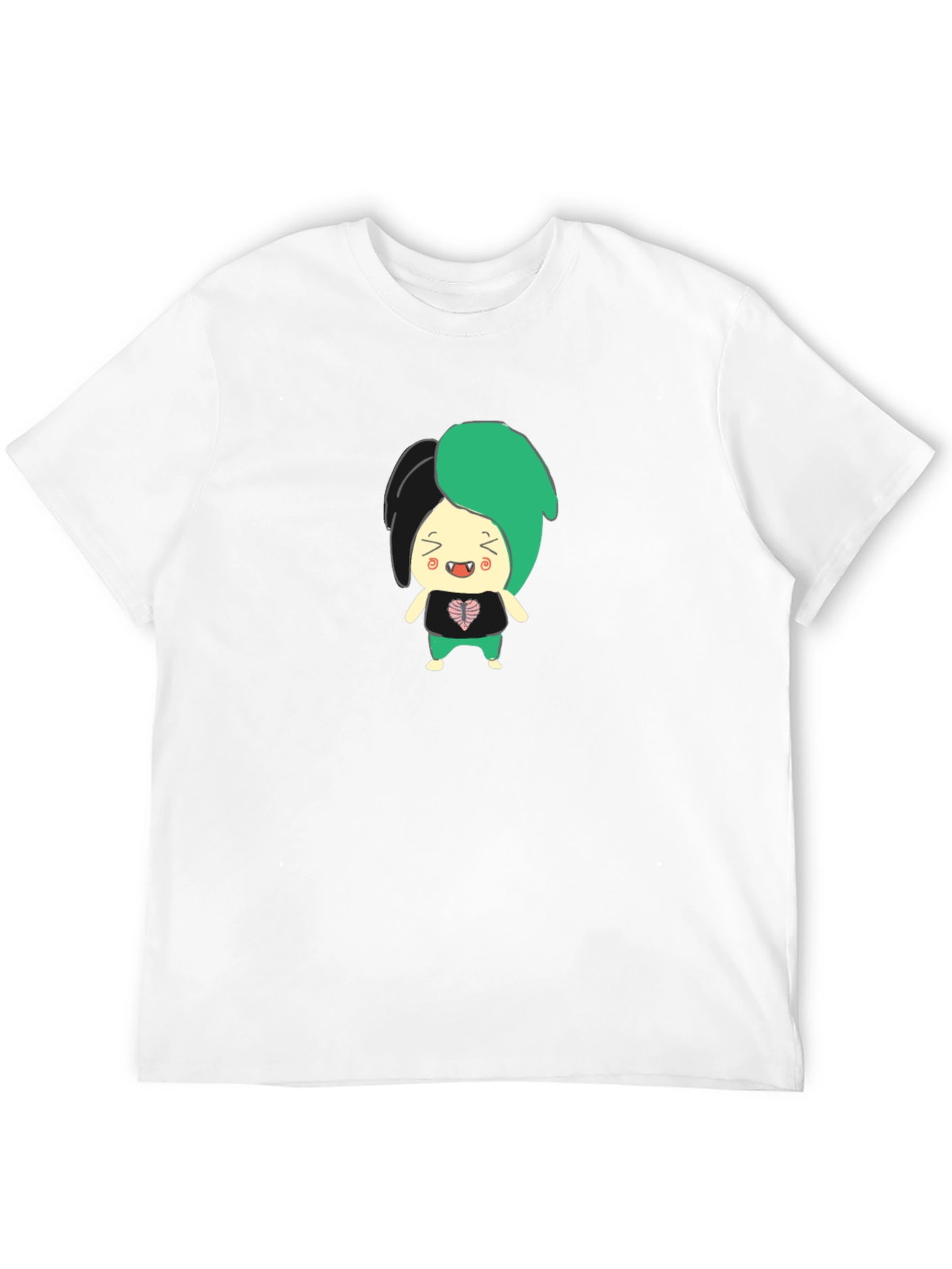 Black Cartoon Character Graphic T-Shirt view 12