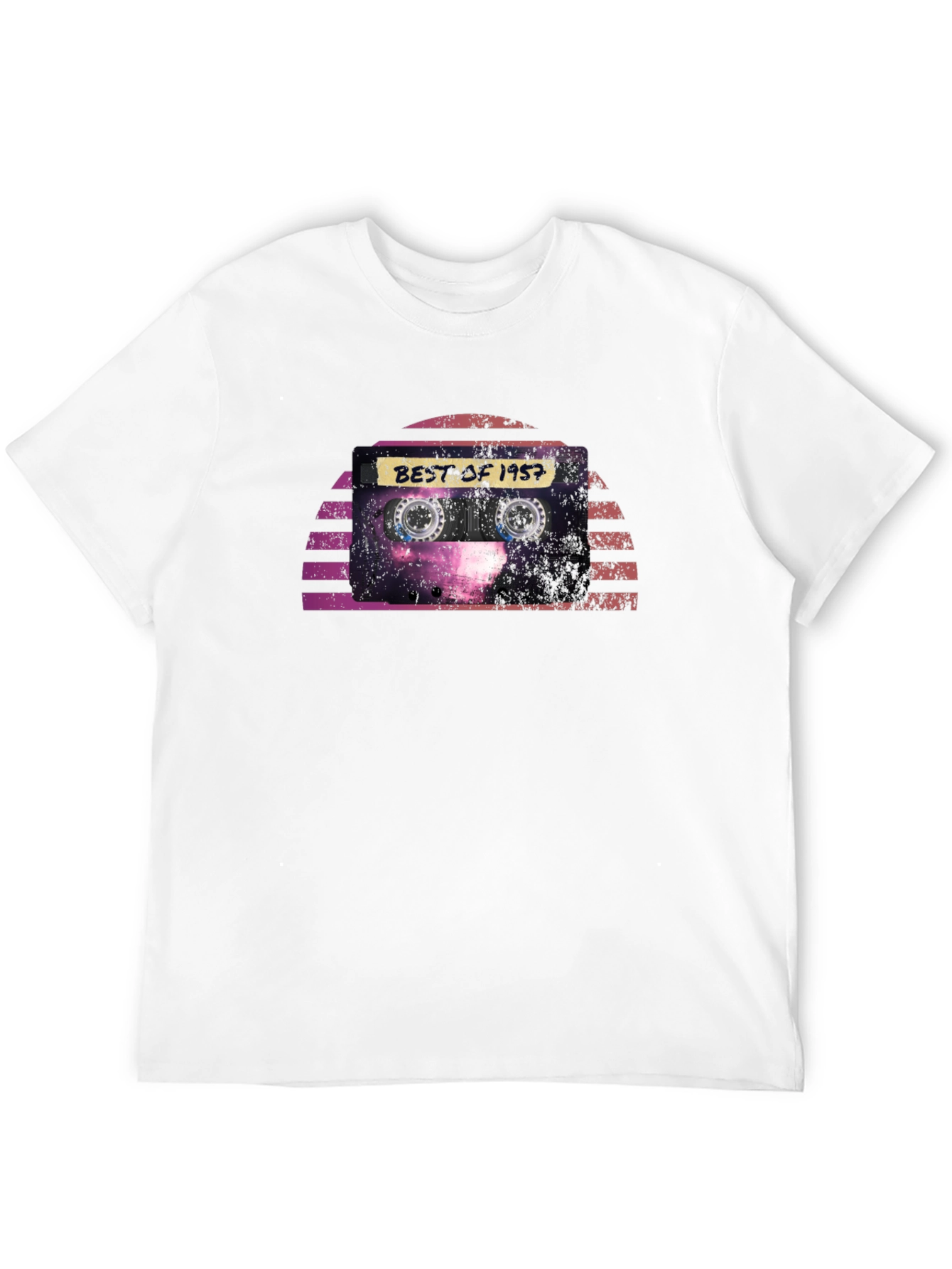 Black Best of 1957 Cassette Tape Graphic T-Shirt view 12