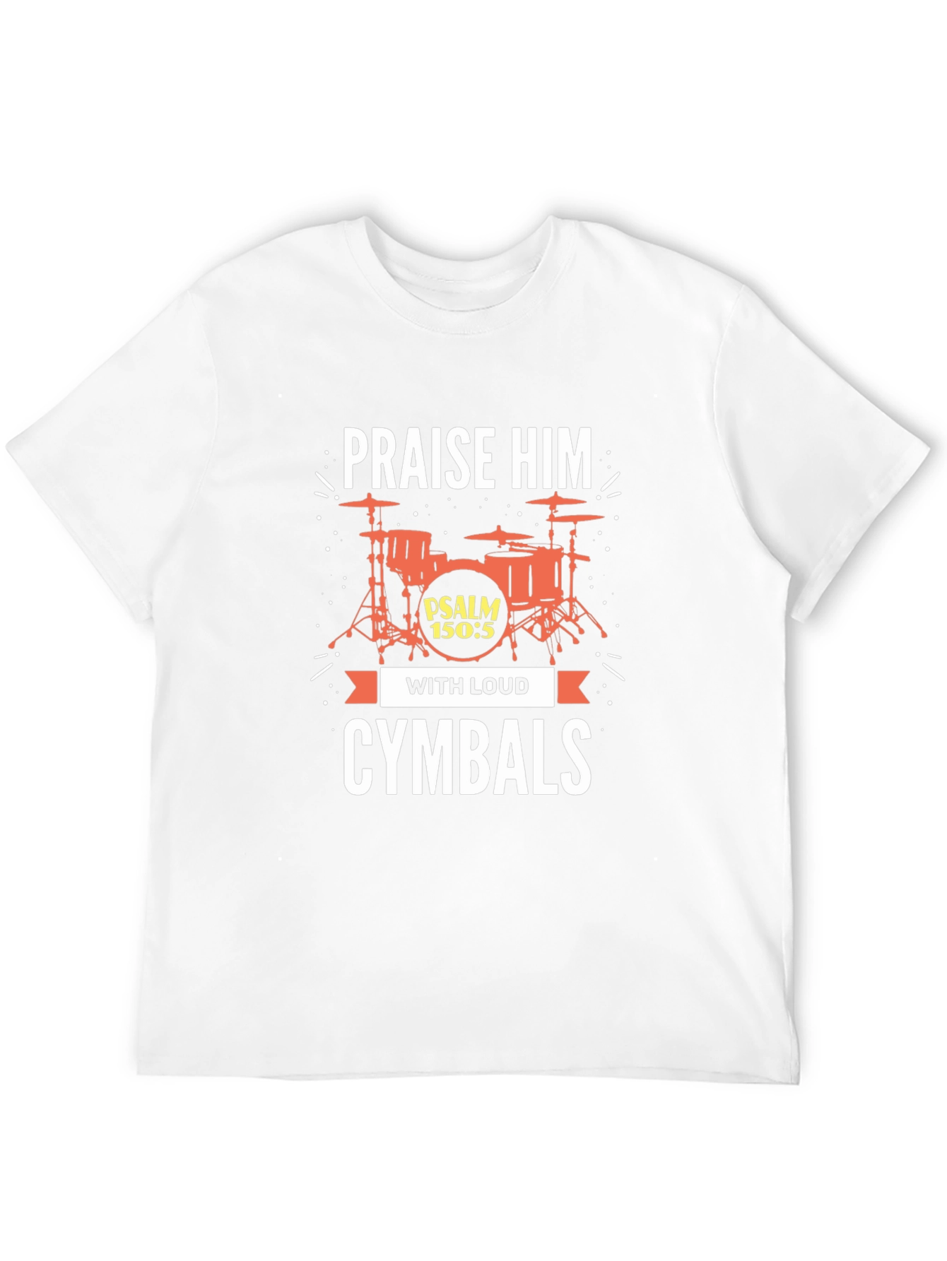 Black Praise Him With Loud Cymbals Graphic Tee view 12