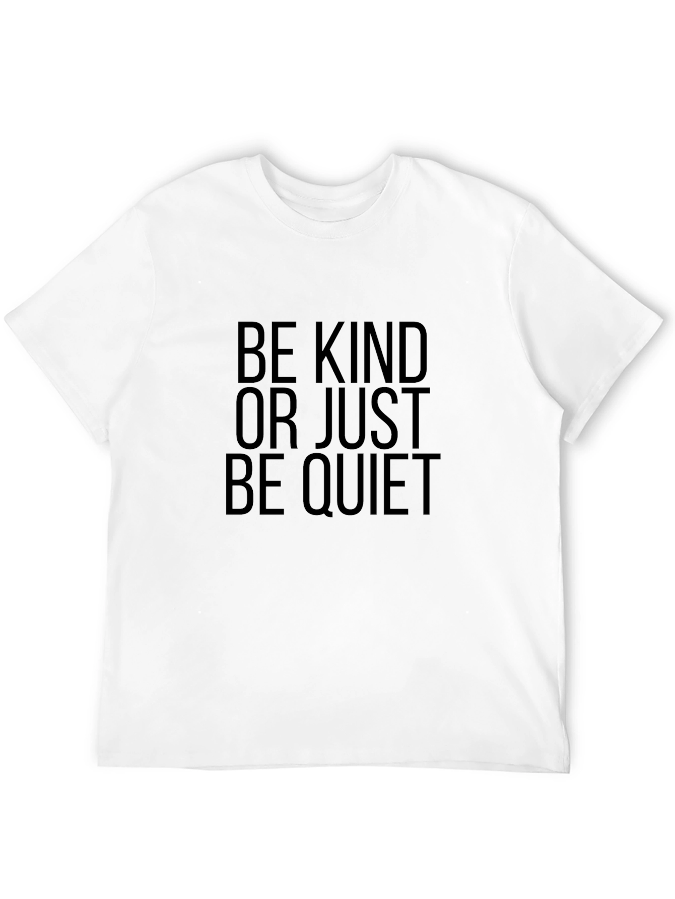 Black Be Kind T-Shirt - Soft Cotton, Statement Tee view 12