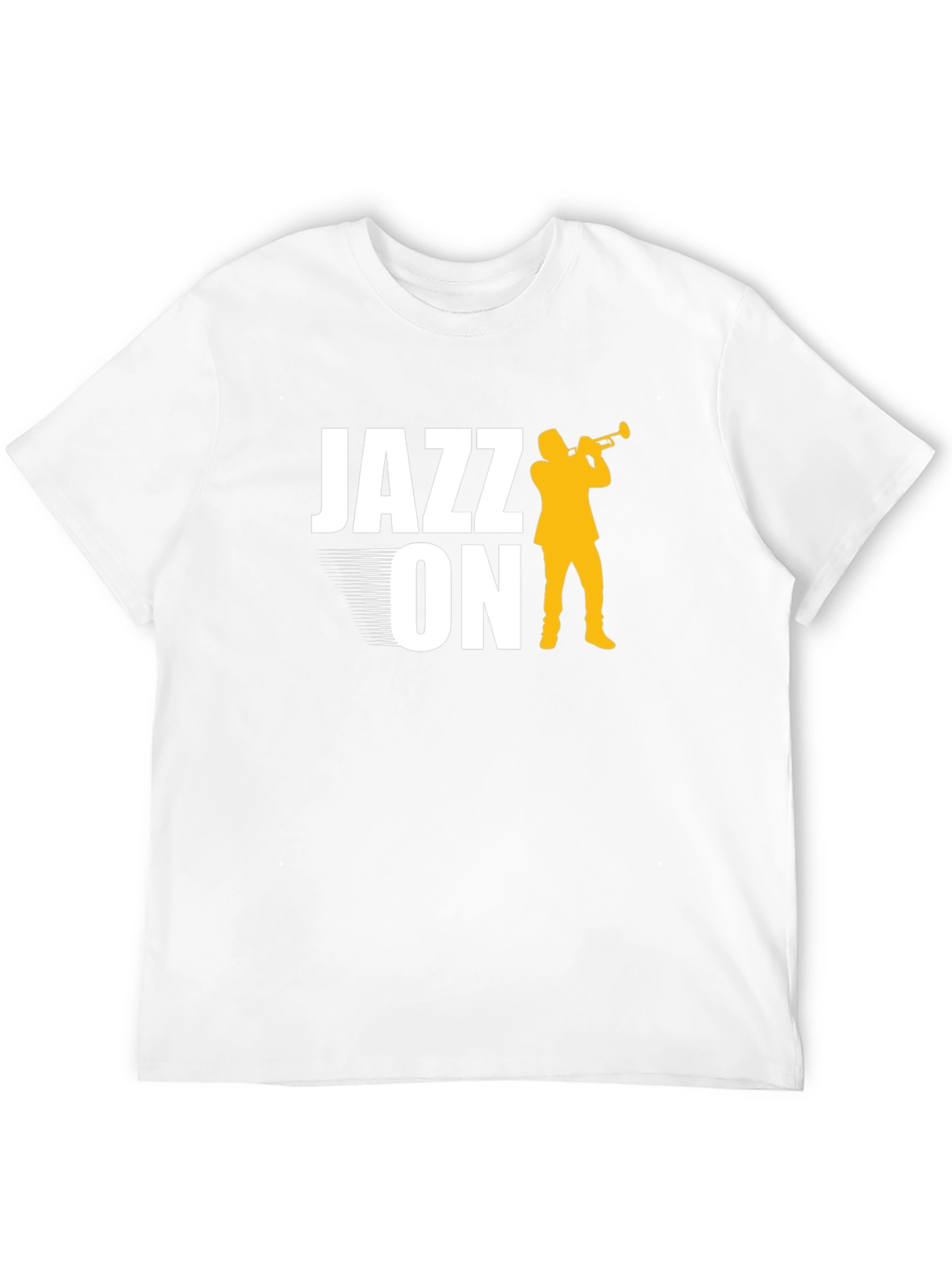 Black Jazz On Graphic Tee - Black Cotton T-Shirt view 12