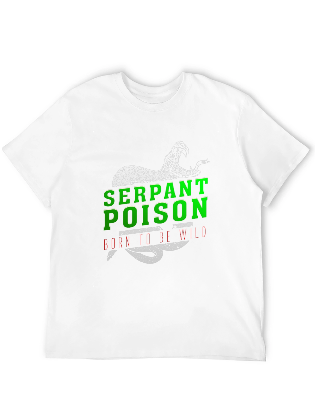 Serpent Poison T-Shirt - Born to Be Wild Graphic Tee - 12