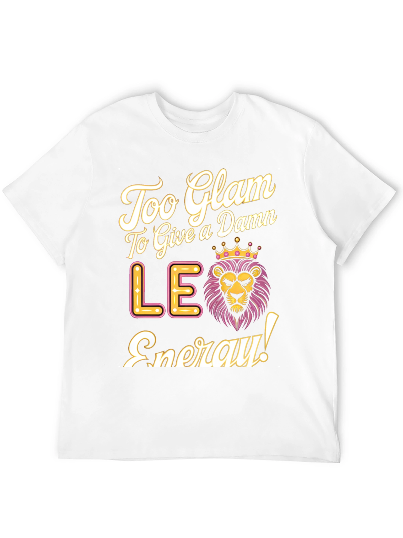 Black Too Glam Leo Energy Black T-Shirt view 12