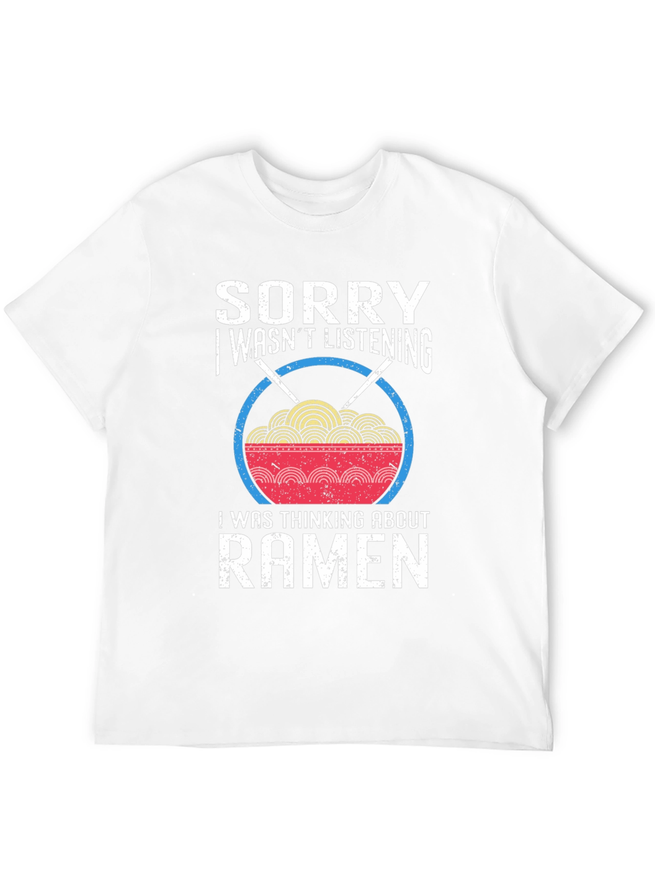 Black Sorry Ramen T-Shirt - Funny Noodle Bowl Tee view 12