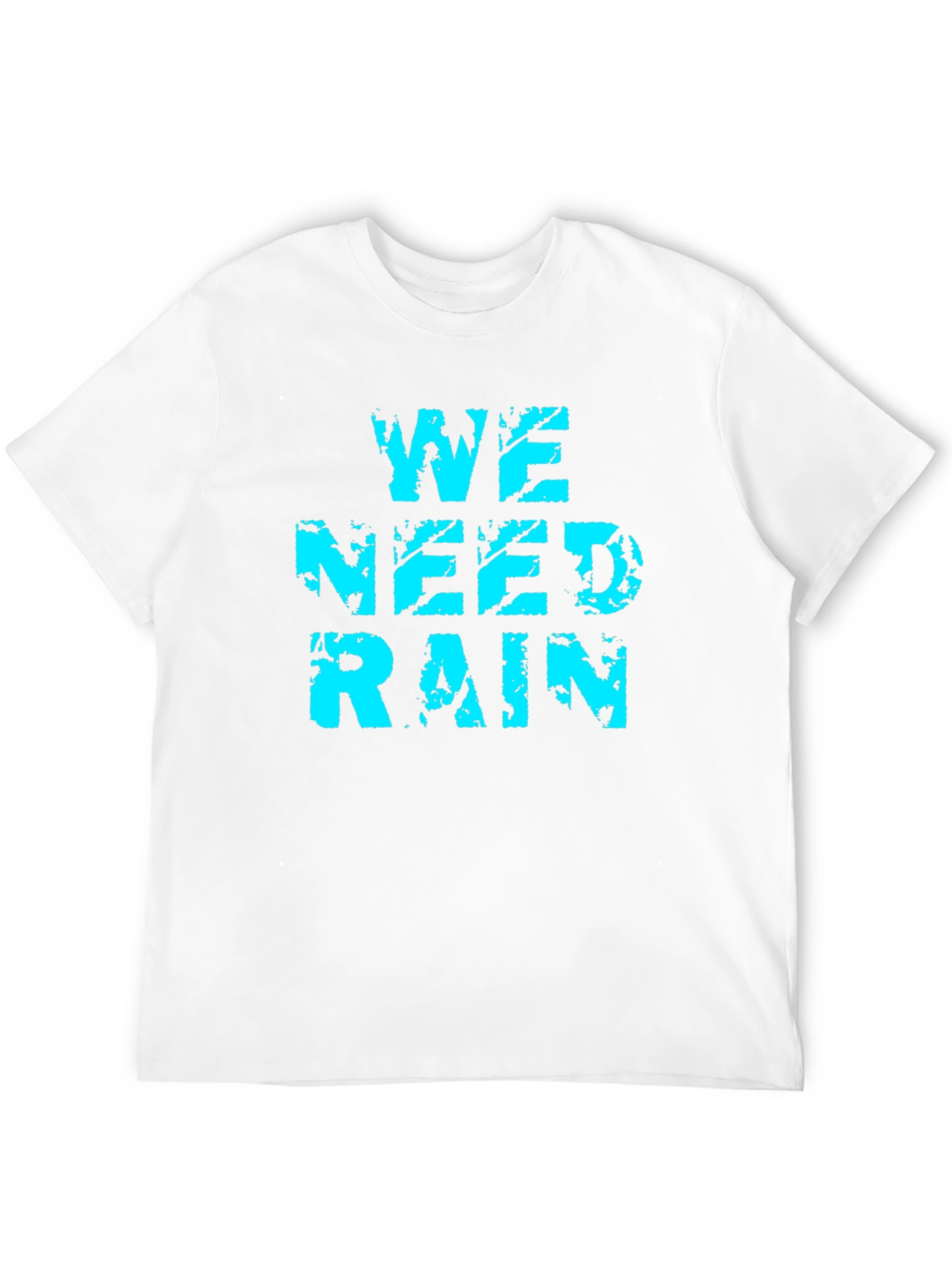 Black We Need Rain Graphic Tee - Soft Cotton Blend view 12