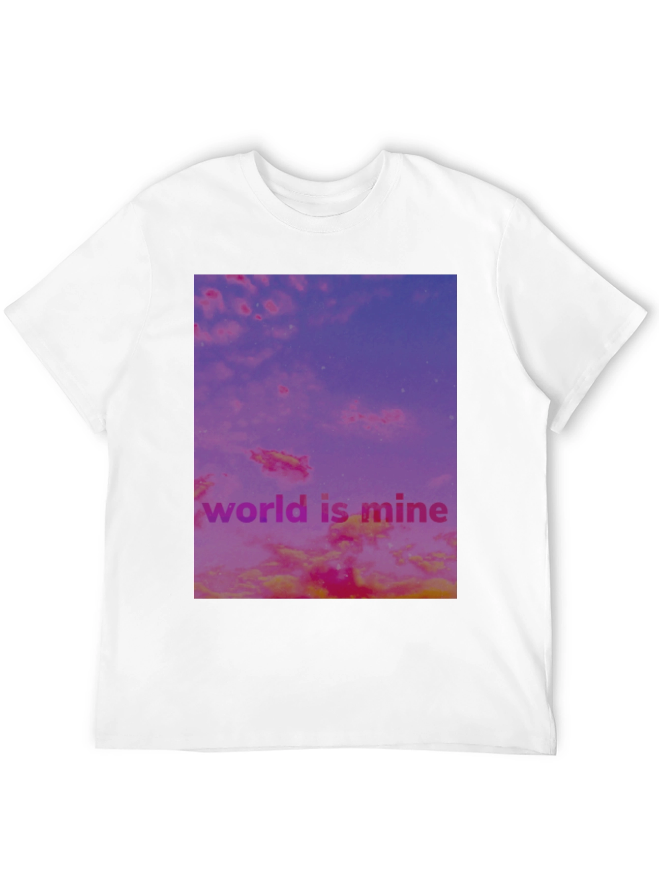 Black World is Mine Graphic Tee - Black Cotton Blend view 12