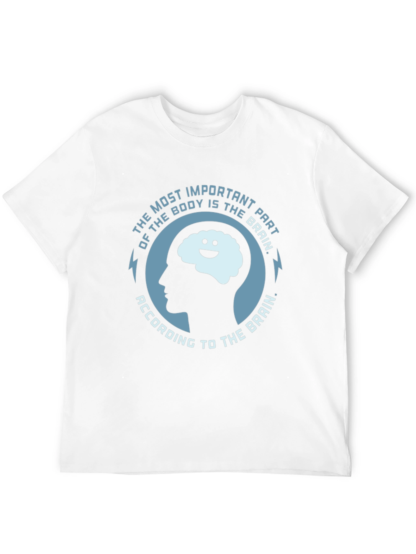 Black Brain Humor T-Shirt - Most Important Part of the Body view 12