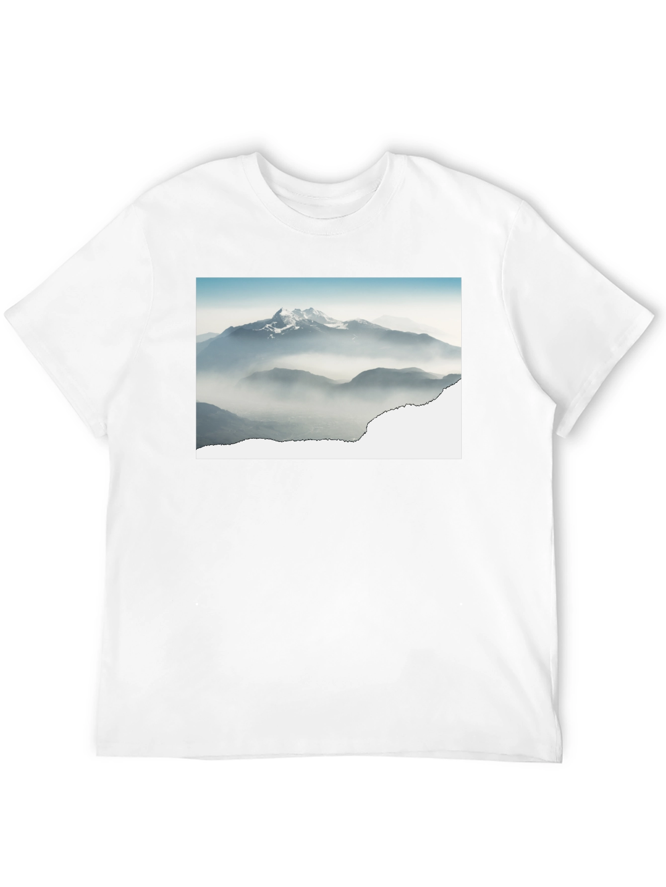 Black Mountains Graphic Black T-Shirt view 12