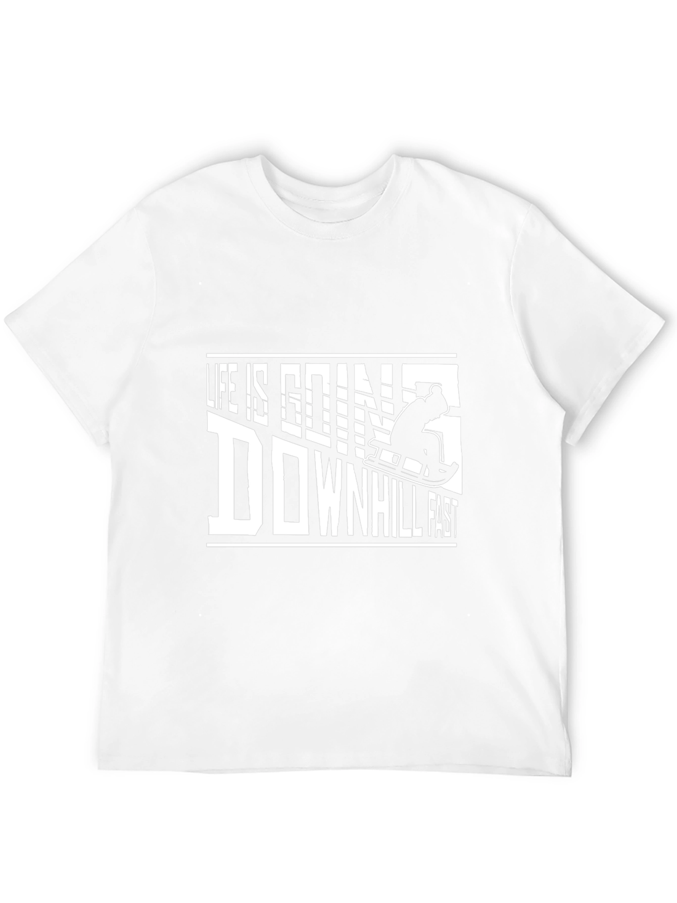 Black Life is Going Downhill Fast Graphic Tee view 12