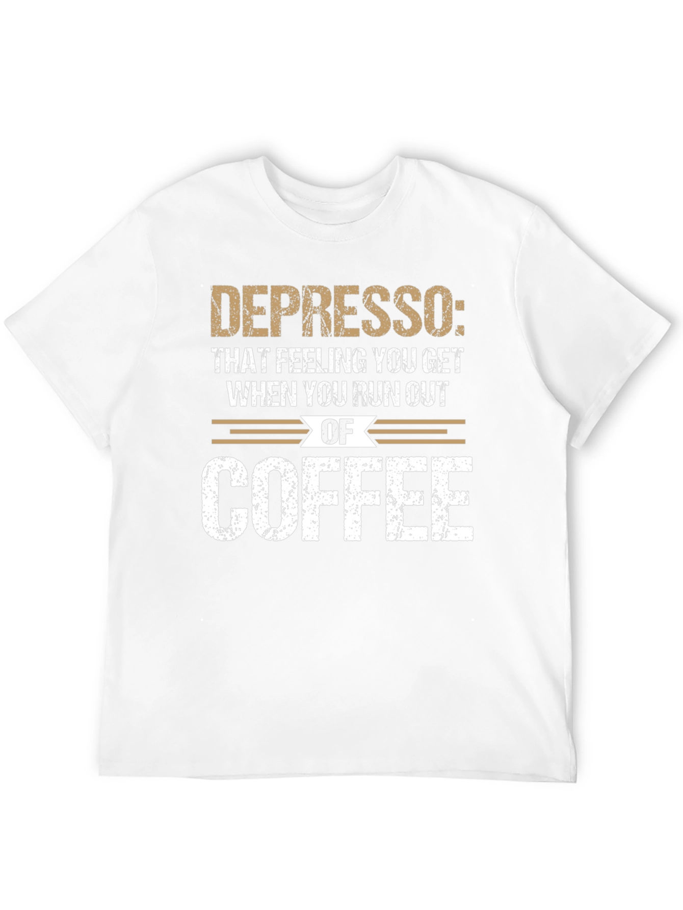 Black Depresso Coffee T-Shirt: Funny Caffeine Humor Tee view 12