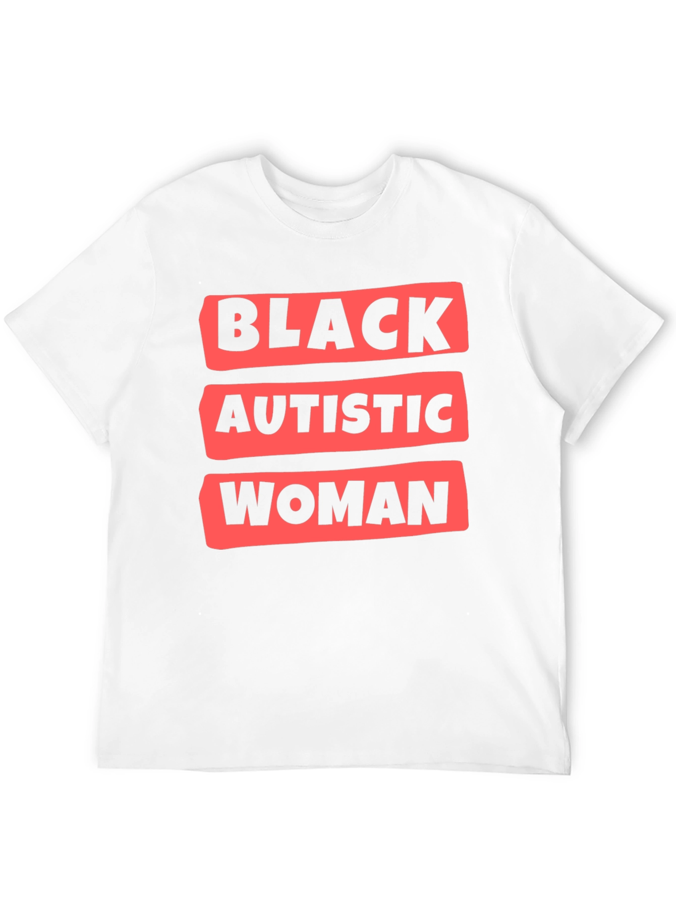 Black Black Autistic Woman T-Shirt view 12