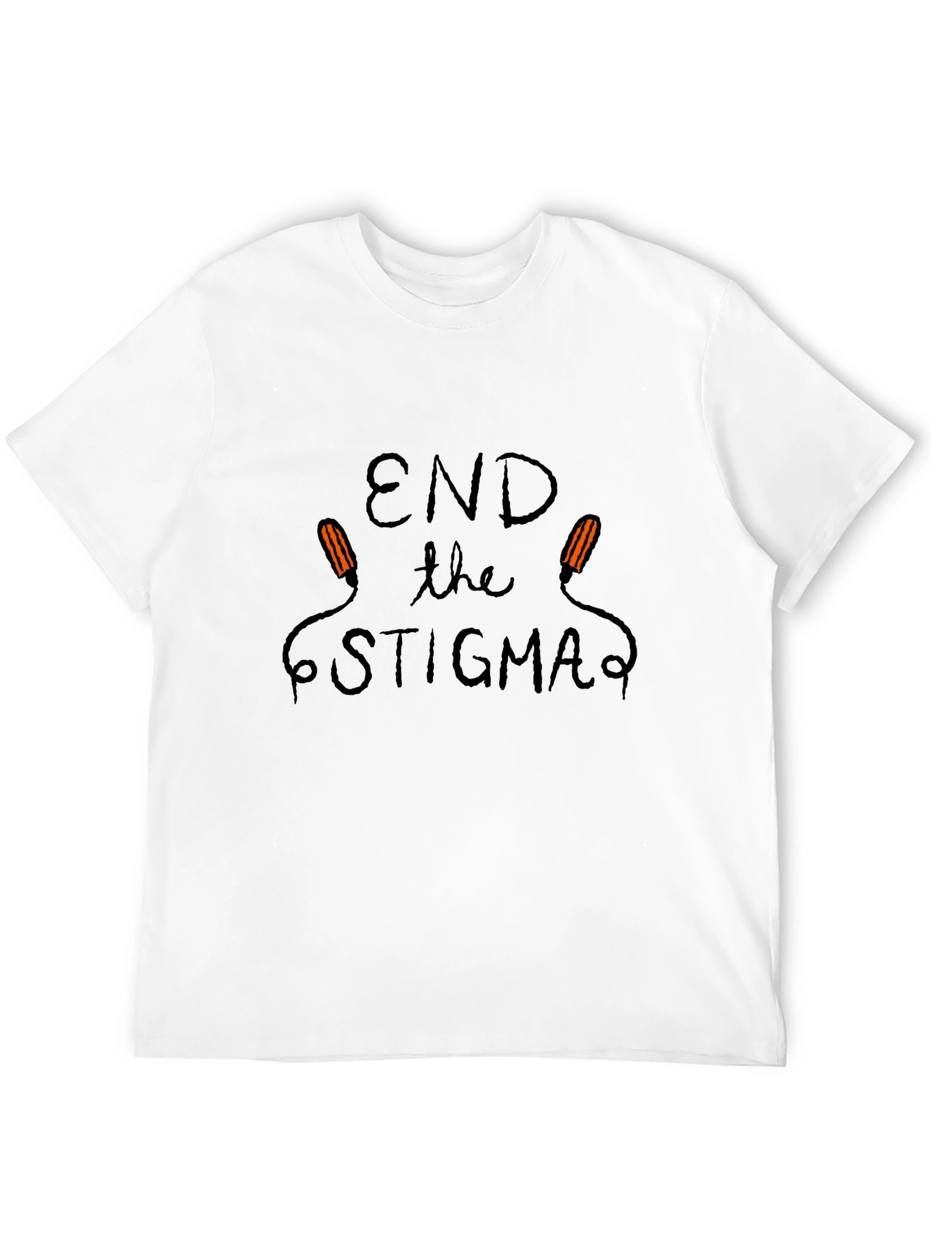 Black End the Stigma Tee - Black Cotton view 12