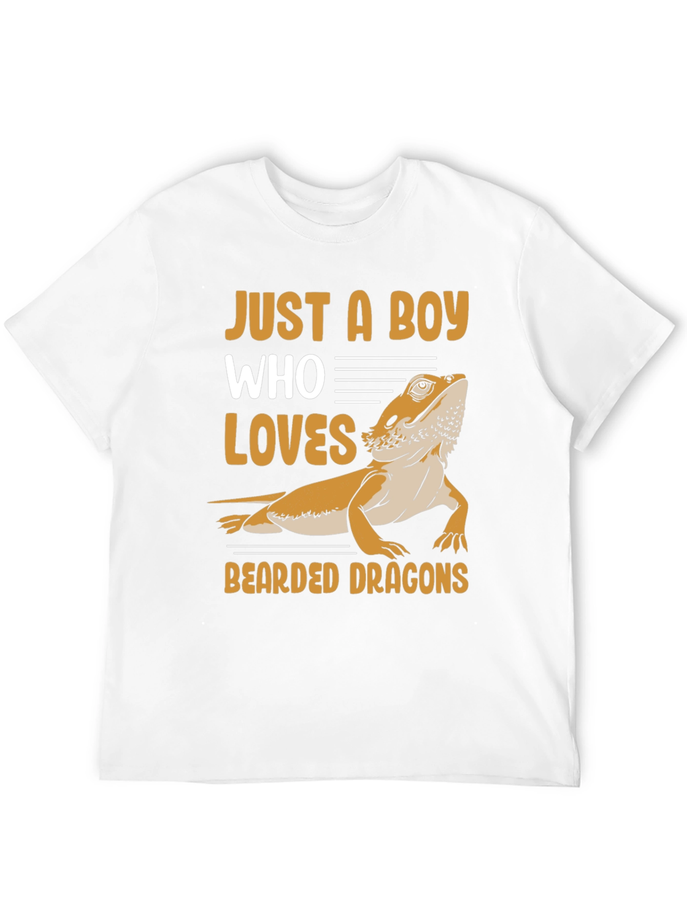 Black Boy Who Loves Bearded Dragons T-Shirt view 12