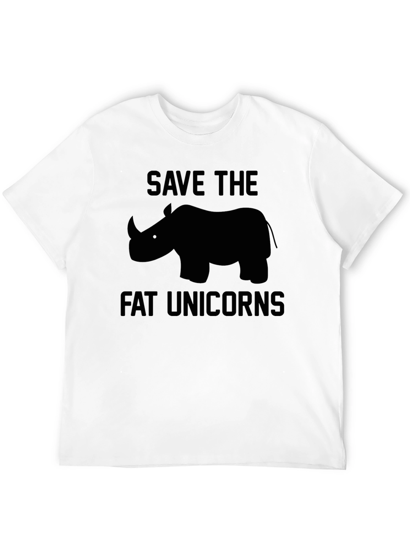 Black Save The Fat Unicorns Graphic Tee view 12