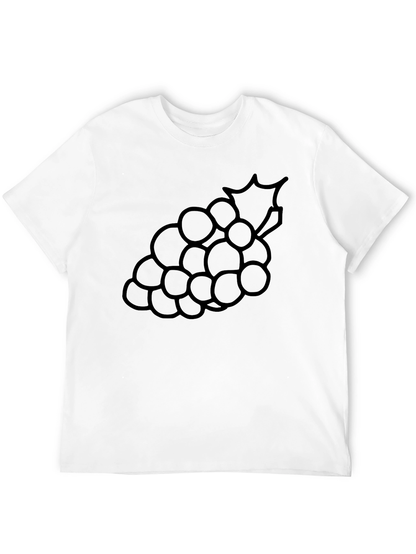 Black Grapes Graphic T-Shirt - Casual Black Tee view 12