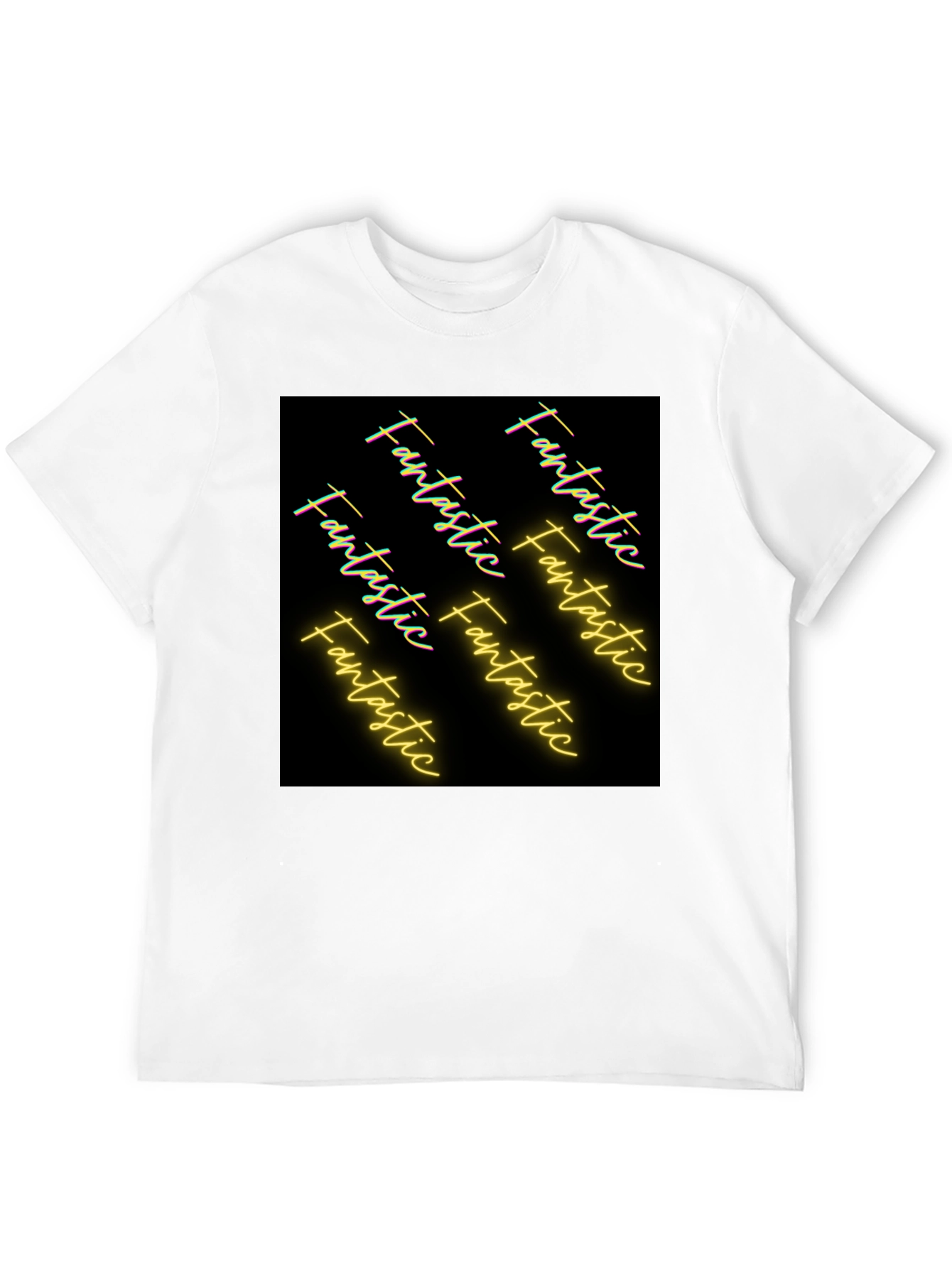 Black Fantastic Graphic Tee - Black Cotton Casual view 12