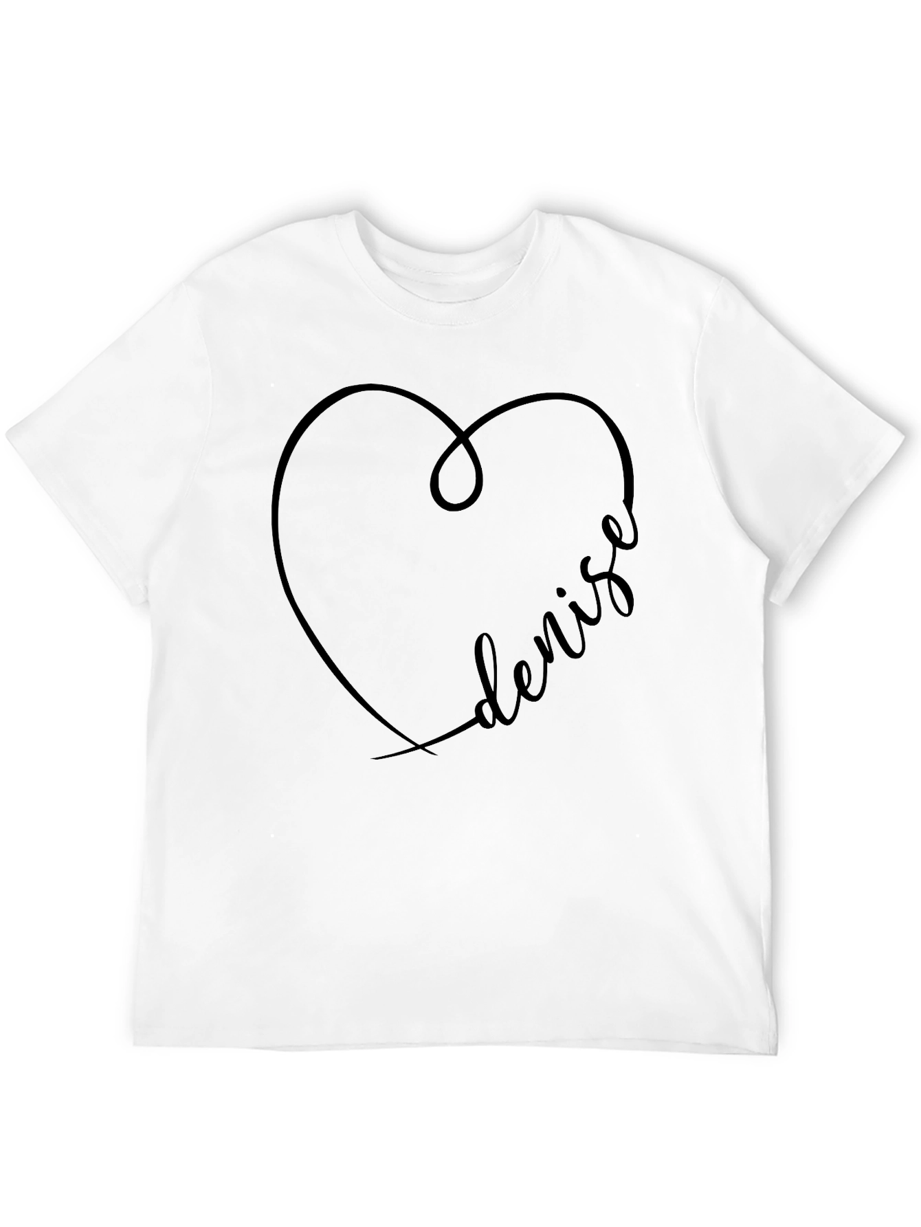 Black Denise Heart Graphic Tee - Black view 12