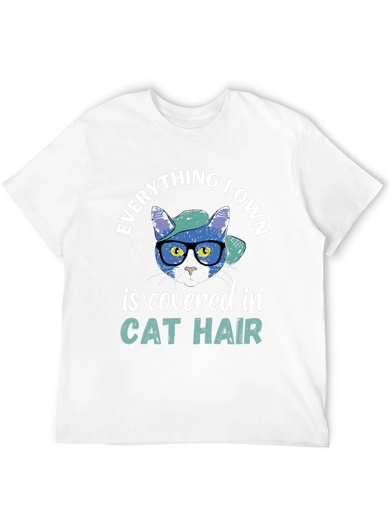 Black Cat Hair Graphic Tee - Everything I Own view 12