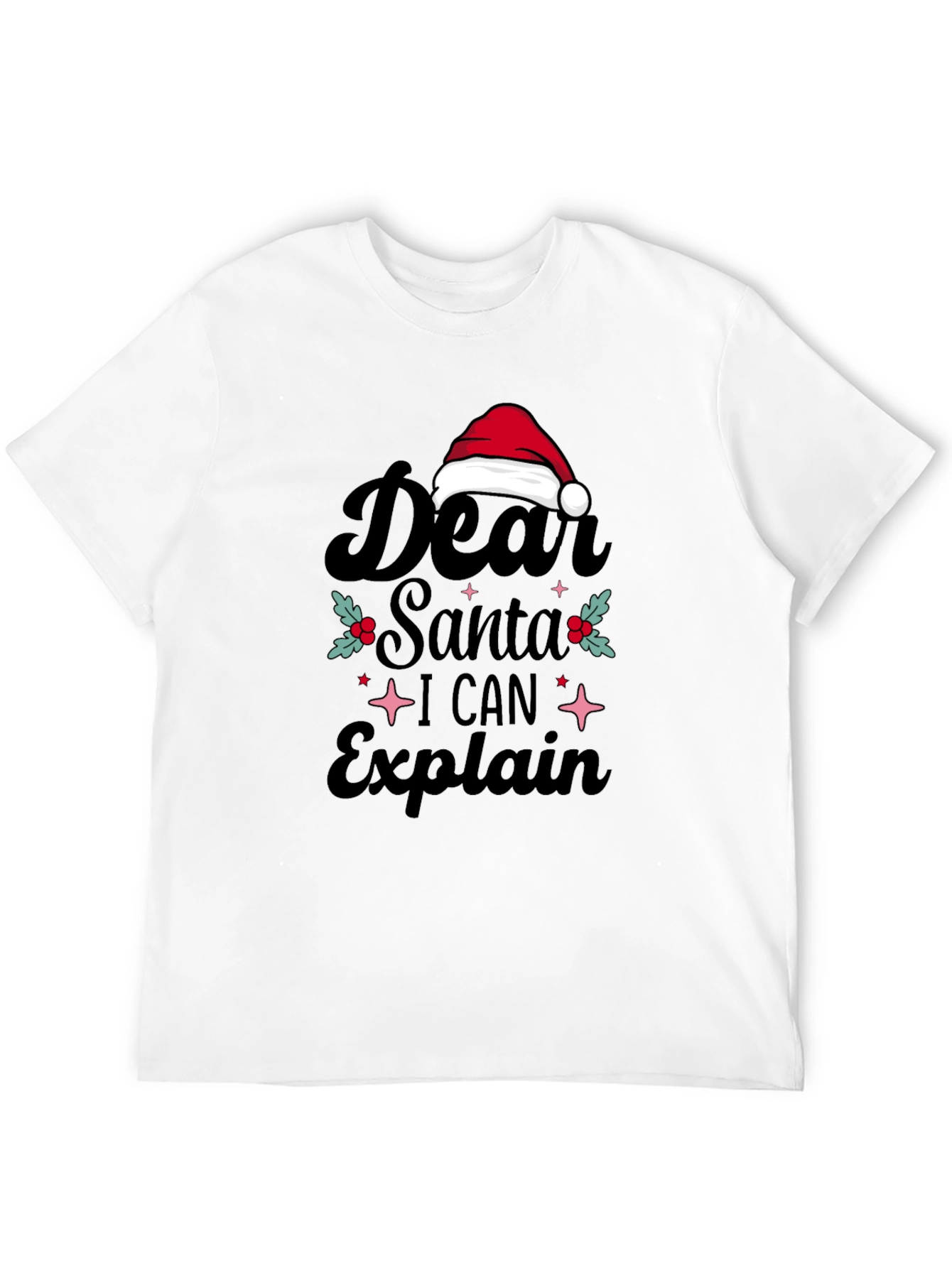 Dear Santa I Can Explain Holiday T-Shirt - 12