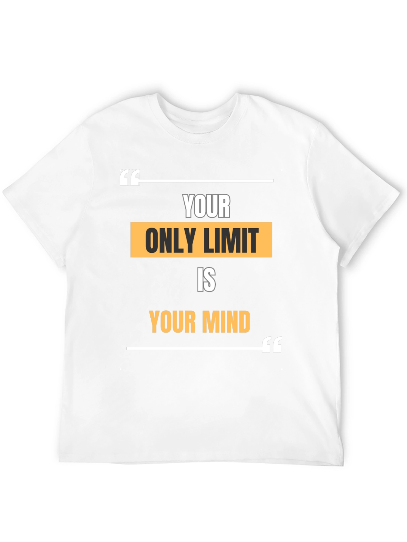 Black Your Only Limit is Your Mind Graphic T-Shirt view 12