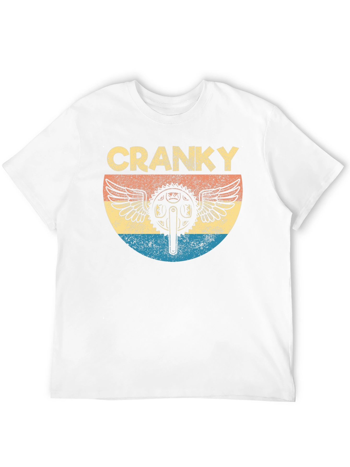 Black Cranky Bike Gear Graphic T-Shirt view 12