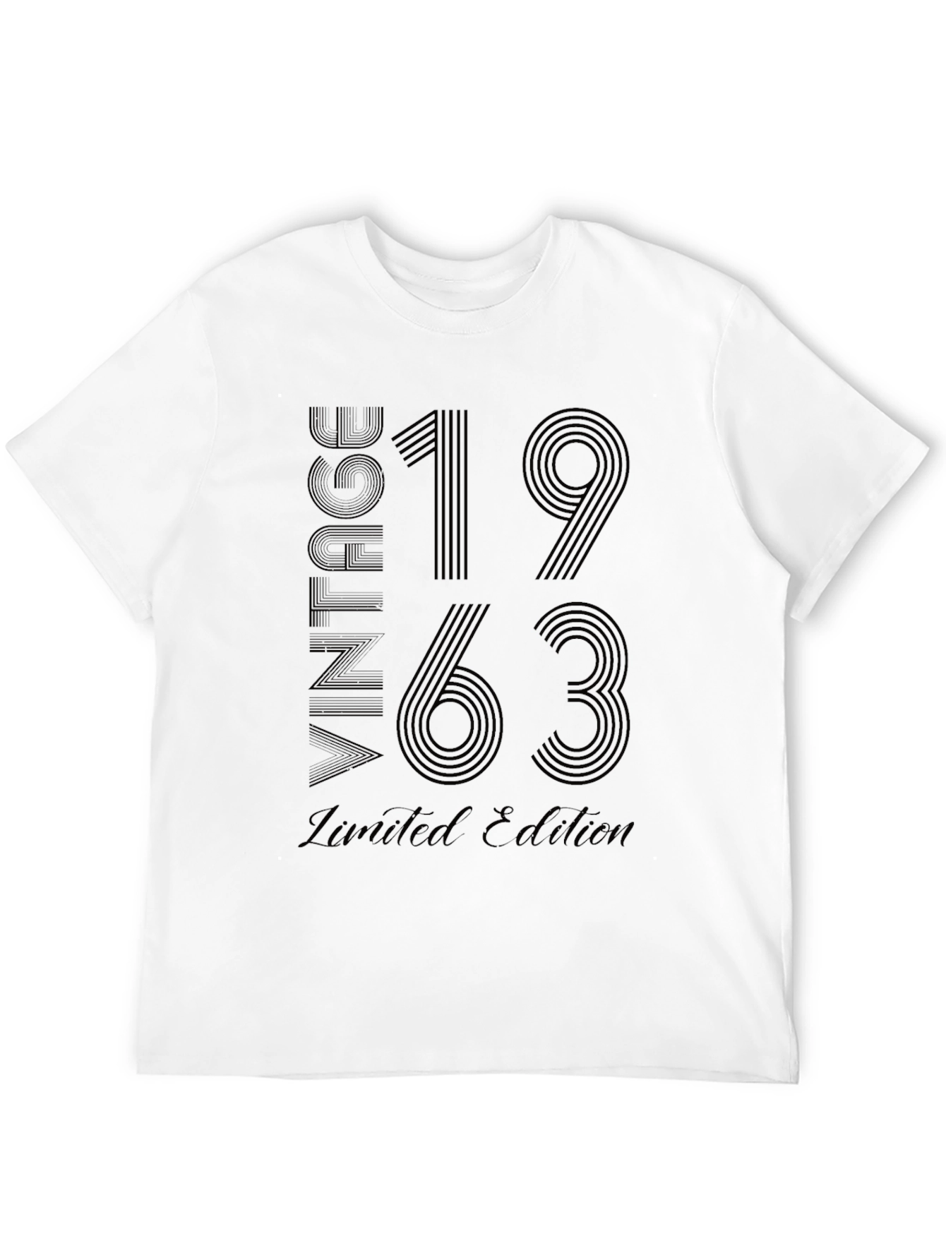 Black Vintage 1963 Limited Edition Black T-Shirt view 12
