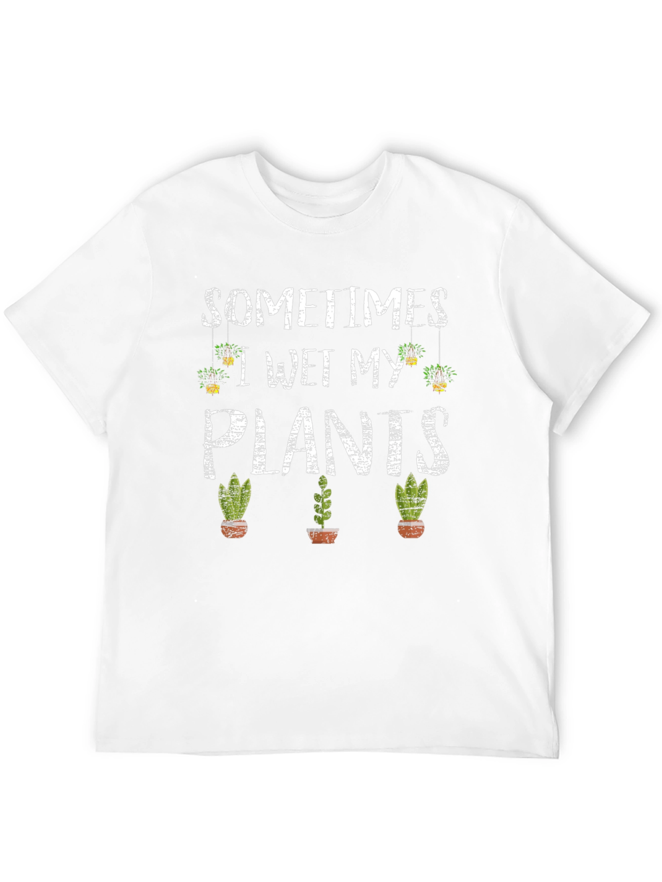 Black Sometimes I Wet My Plants Graphic Tee view 12