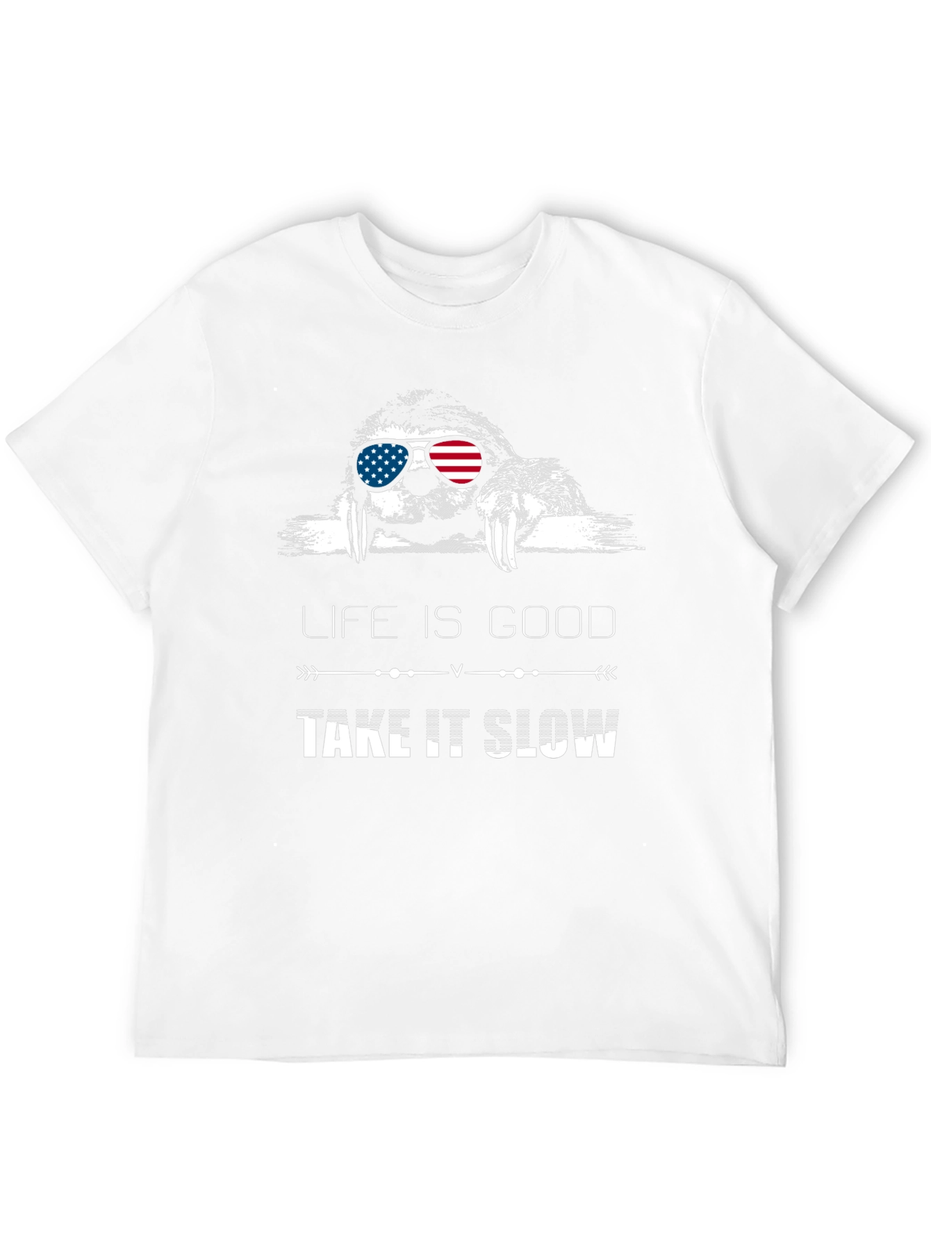 Black Life is Good Take It Slow Sloth T-Shirt view 12