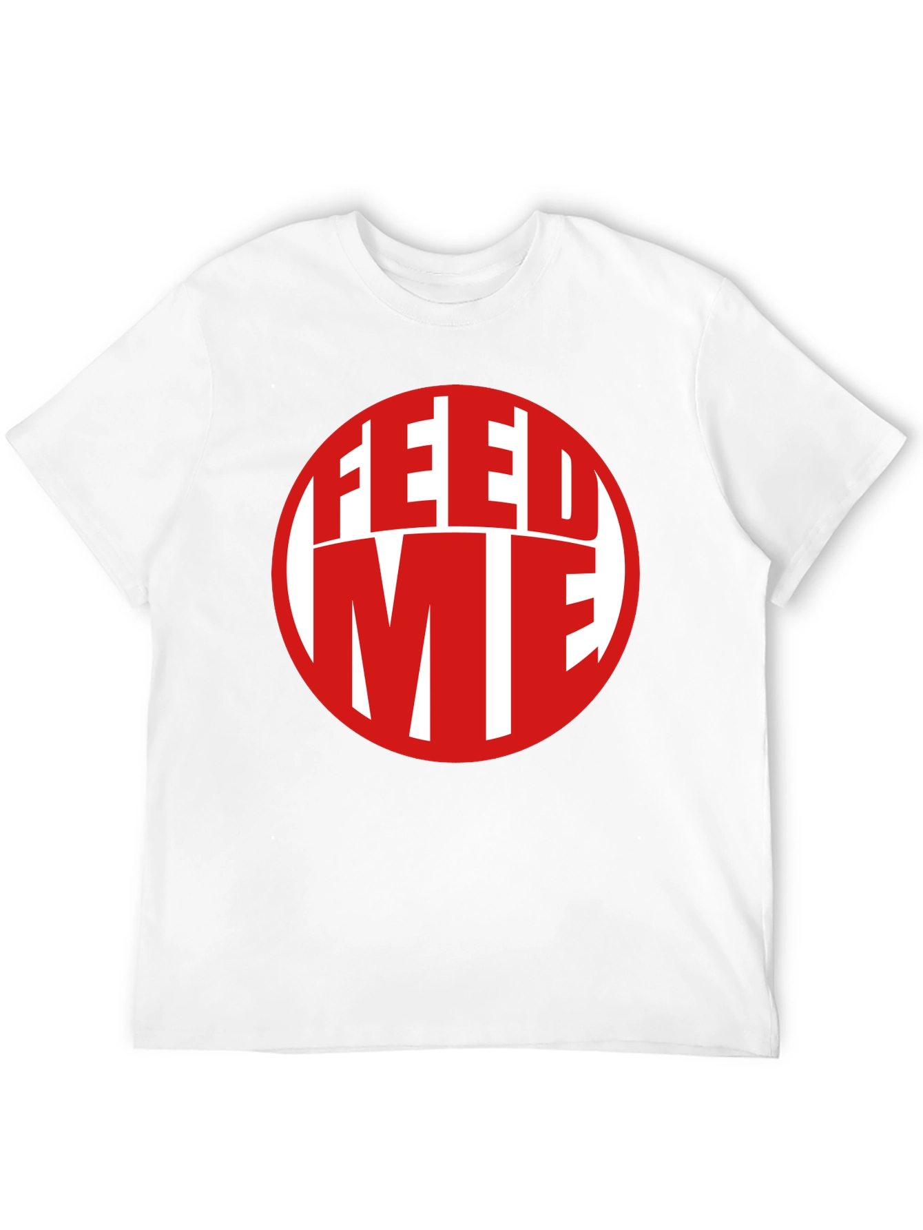 Black Feed Me Graphic Print T-Shirt view 12