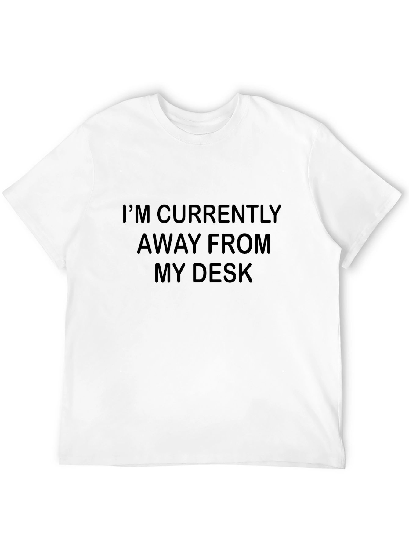 Black Funny 'Away From Desk' Graphic Tee view 12