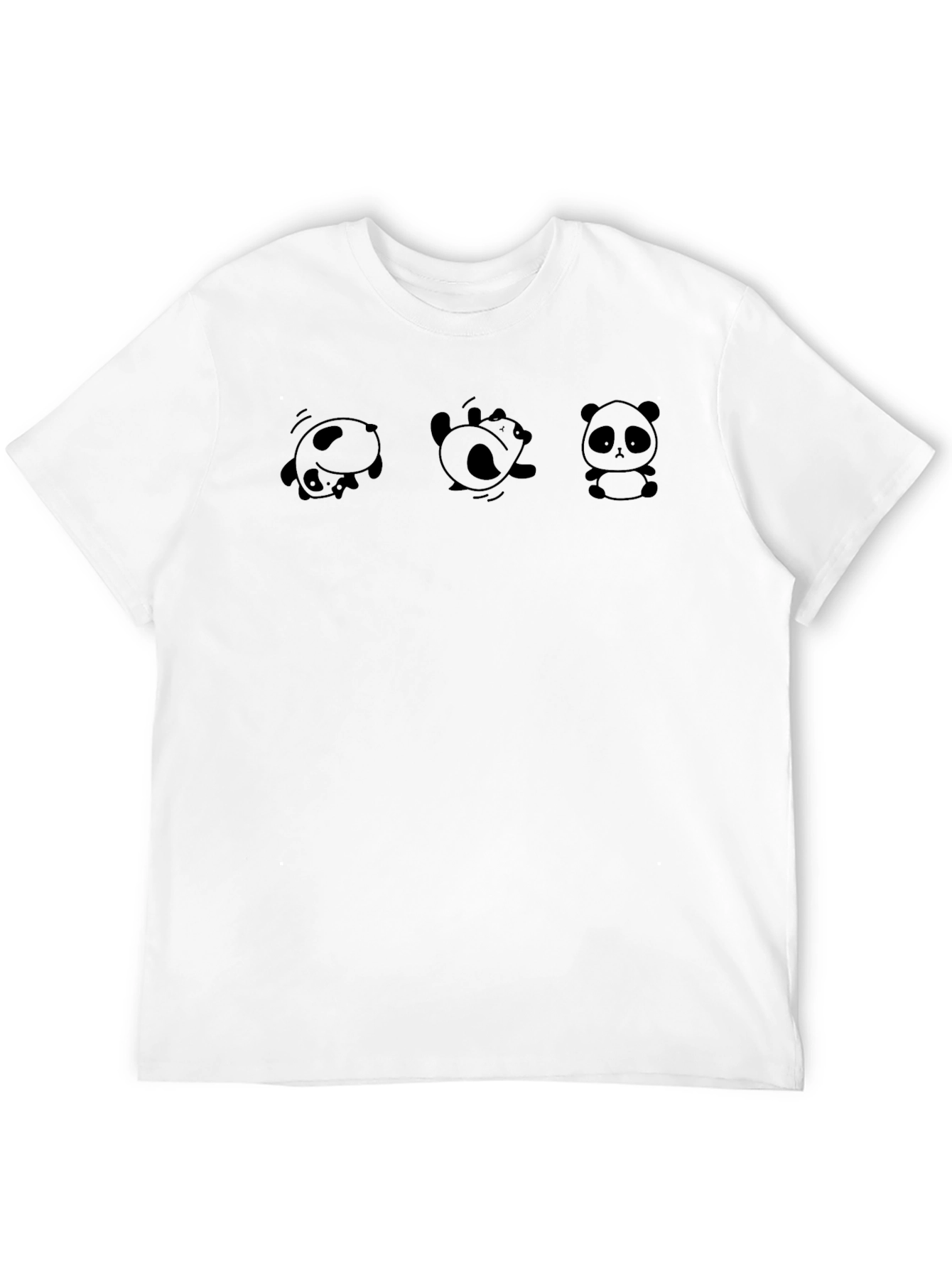 Black Panda T-Shirt: Cute Cartoon Animals Graphic Tee view 12