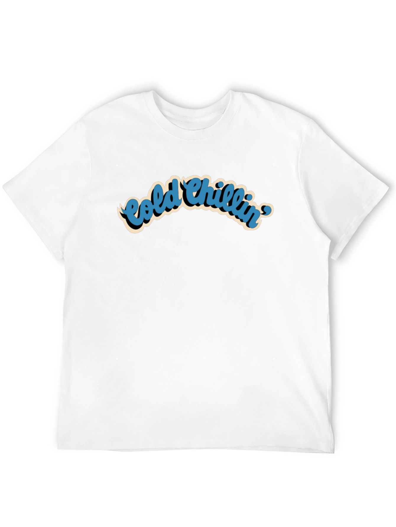 Black Cold Chillin' Graphic T-Shirt view 12