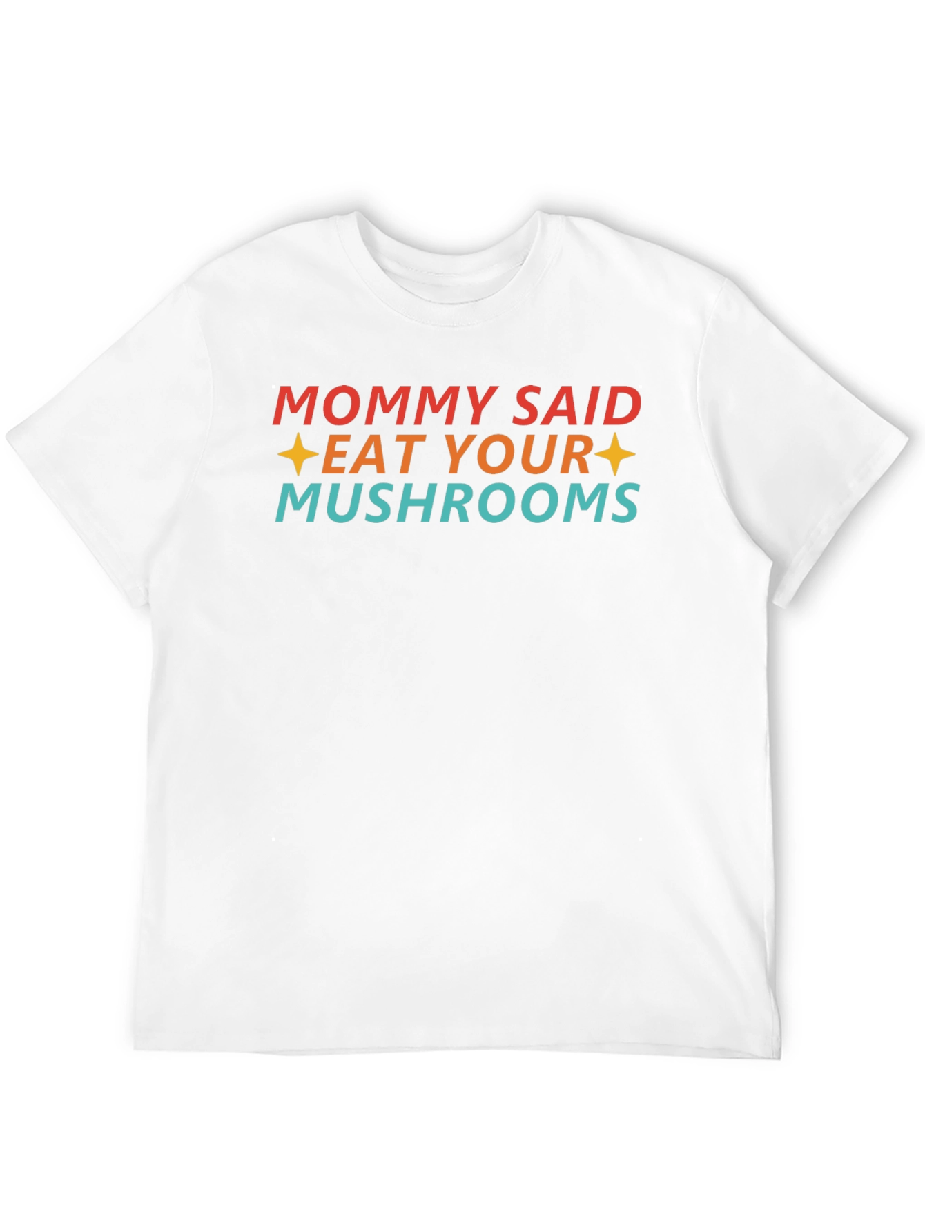 Black Eat Your Mushrooms Graphic T-Shirt view 12