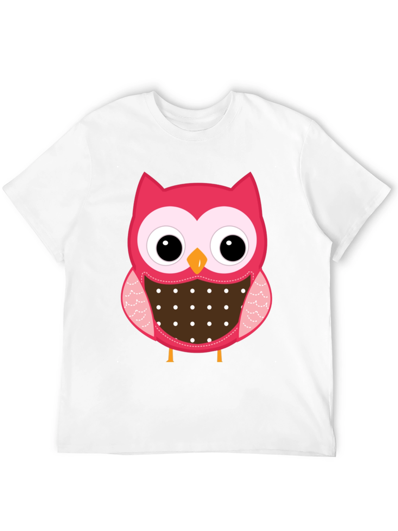 Black Cute Owl Graphic Print Black T-Shirt view 12