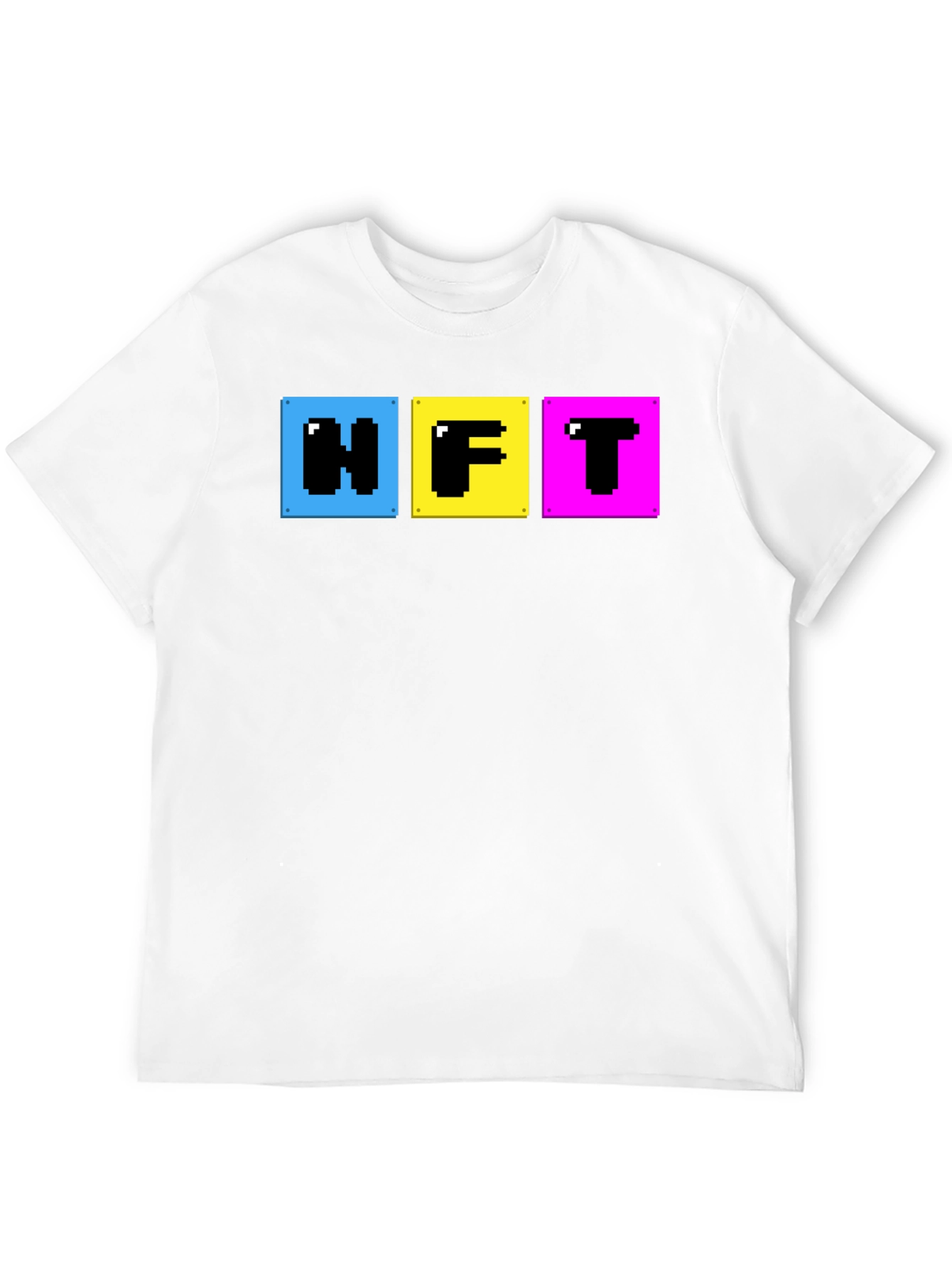 Black Pixelated NFT T-Shirt - Crypto Art Fashion view 12