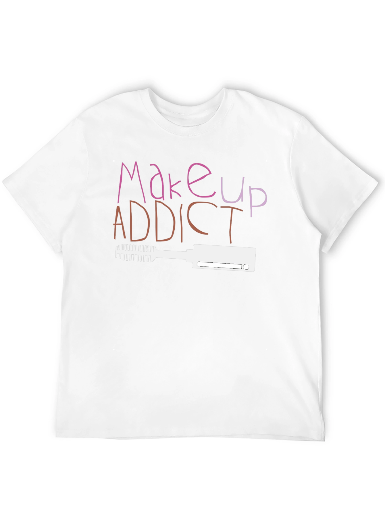 Black Makeup Addict T-Shirt - Beauty Lover Tee view 12