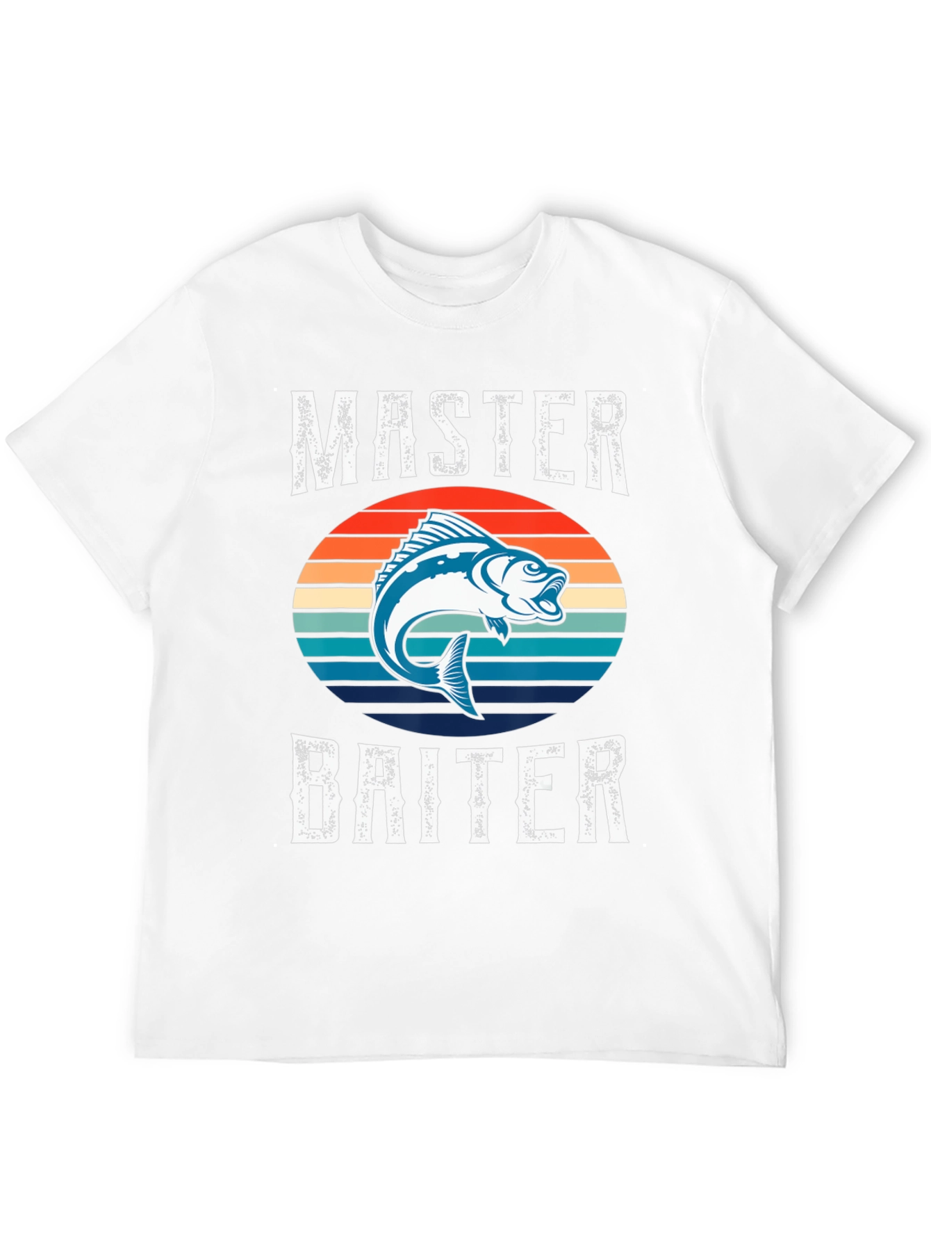 Black Master Baiter Fishing Graphic T-Shirt view 12