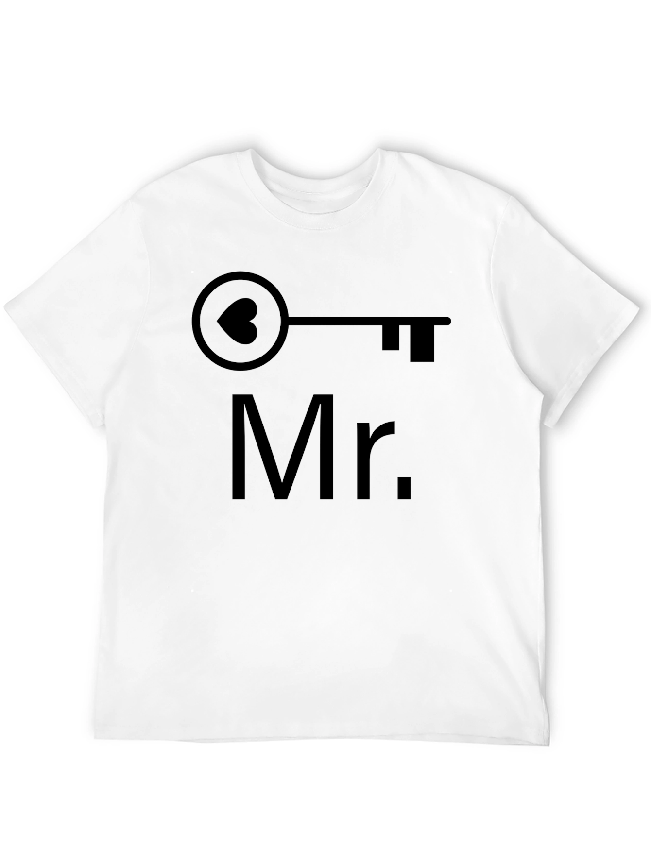 Black Mr. Key Heart Graphic Tee - Black view 12