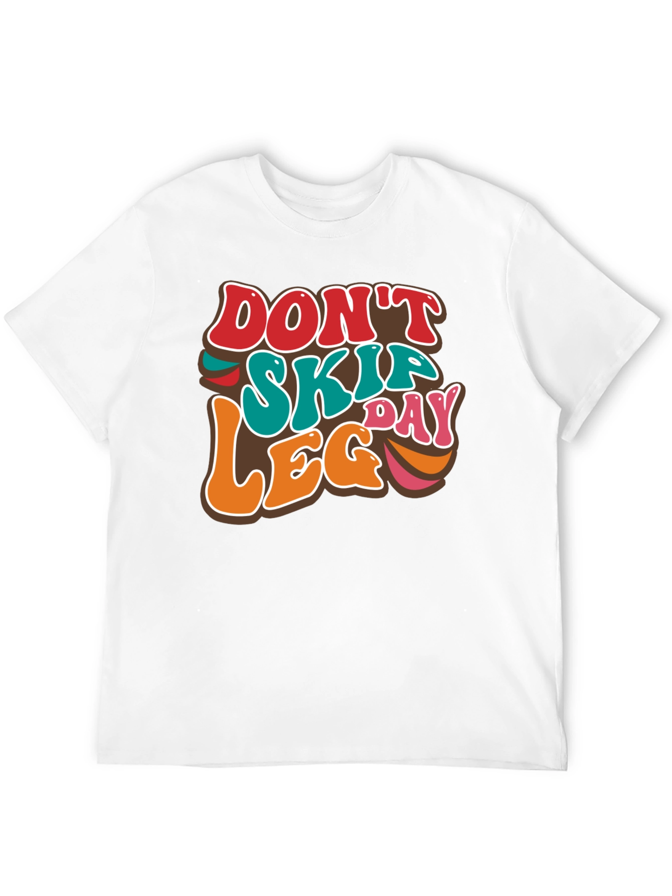 Black Don't Skip Leg Day Tee view 12